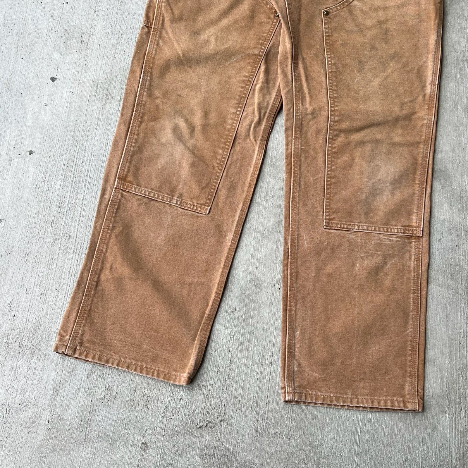 Carhartt × Vintage Carhartt brown double knee work wear carpenter pants Size US 29 - 3 Thumbnail