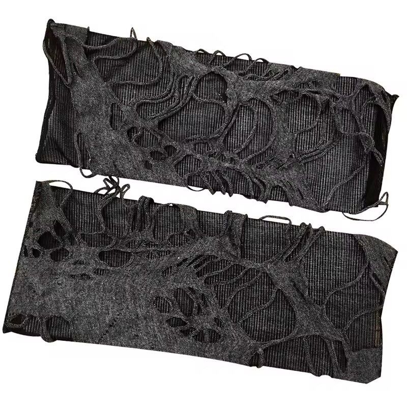 Japanese Brand Gothic Black Fingerless Gloves Size ONE SIZE - 5 Thumbnail