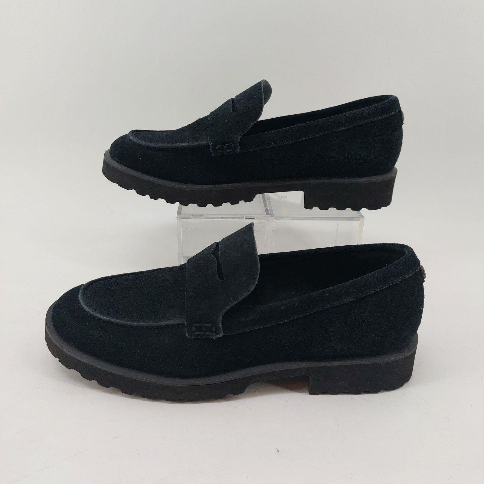Cole Haan Cole Haan Women Size 7.5 Newburg Black Platform Penny Loafer Size US 7.5 / IT 37.5 - 4 Thumbnail