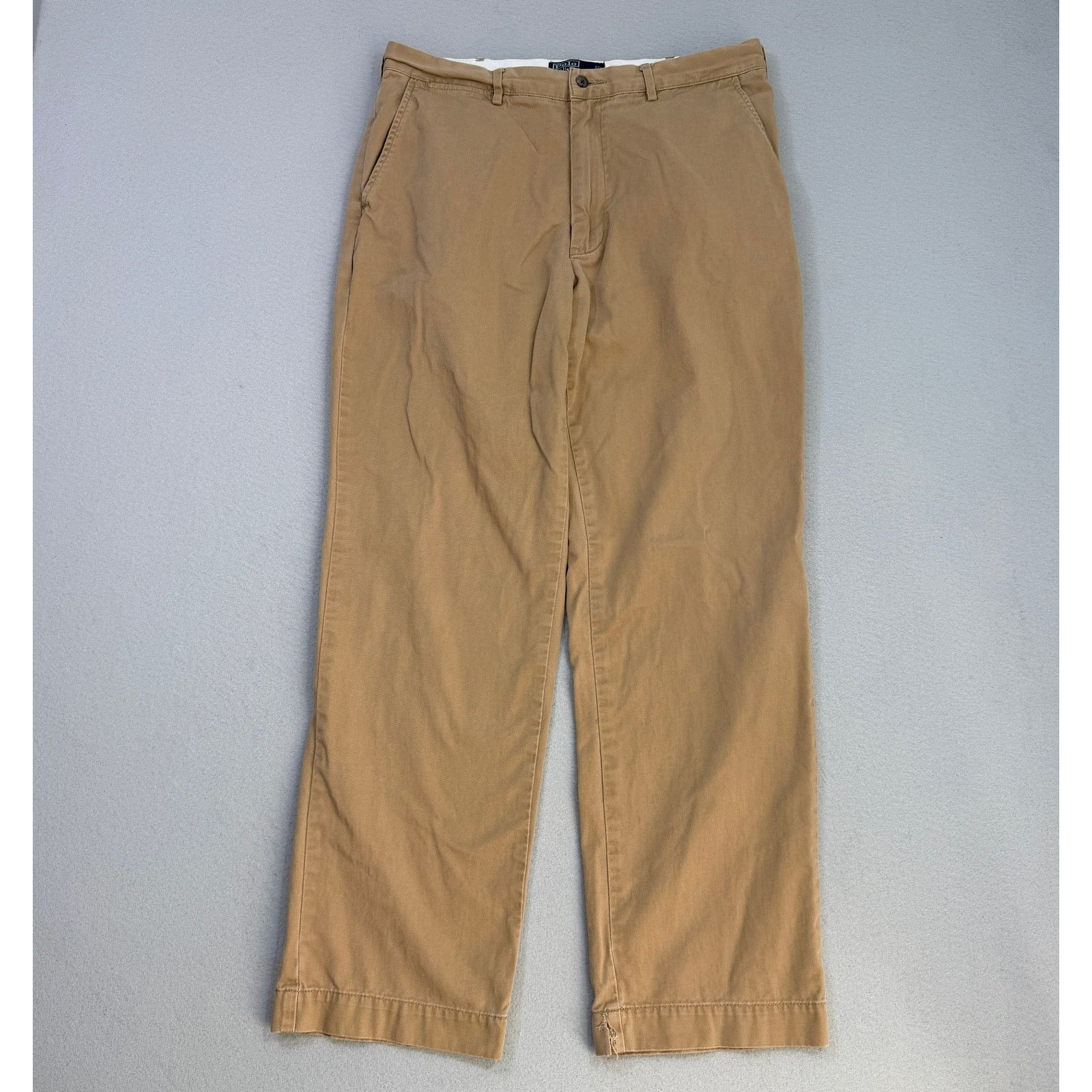 Polo Ralph Lauren Vintage Polo Ralph Lauren Chino Pants Men's 35x32 Tan Khaki Size US 35 - 1 Thumbnail