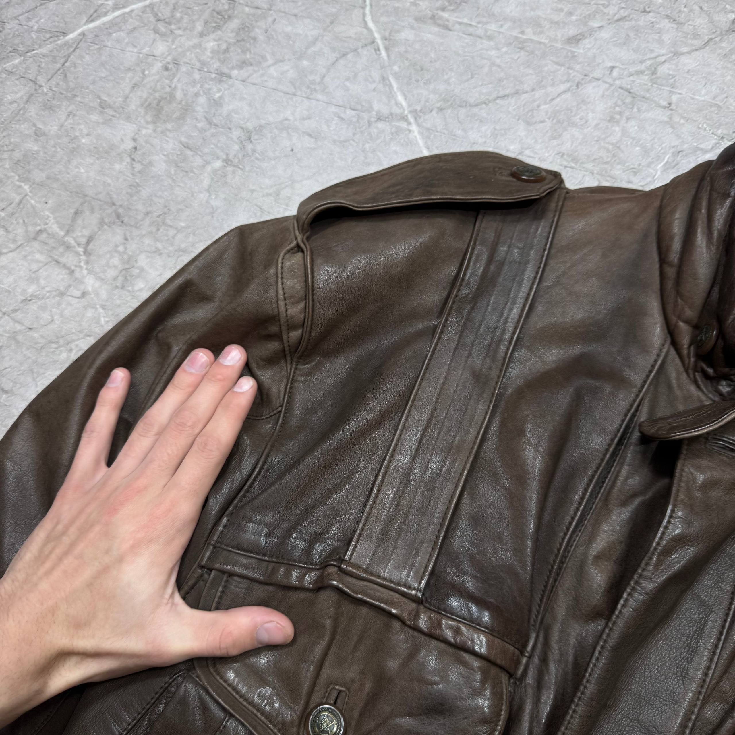 Japanese Brand Vintage 80s Brown Leather Casual Jacket Mens Size 48 Size US M / EU 48-50 / 2 - 7 Thumbnail