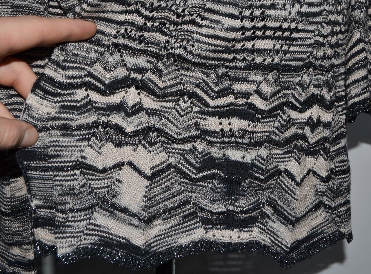 Missoni Missoni Crochet-knit Wide Sleeve Belted Cardigan Sweater Size S / US 4 / IT 40 - 5 Thumbnail