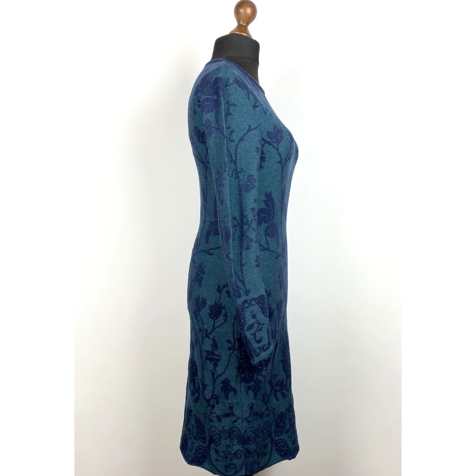Vintage IVKO Womens Wool Dress Size 38 A-Line Multicoloured Long Dress Womens Size XS / US 0-2 / IT 36-38 - 3 Thumbnail