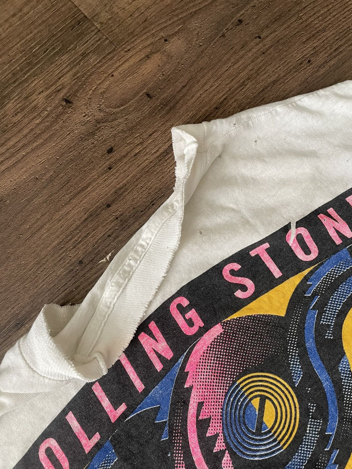 Band Tees × The Rolling Stones × Vintage Vintage 1989 Rolling Stones The North American Tour single stitch shirt Size US L / EU 52-54 / 3 - 3 Thumbnail