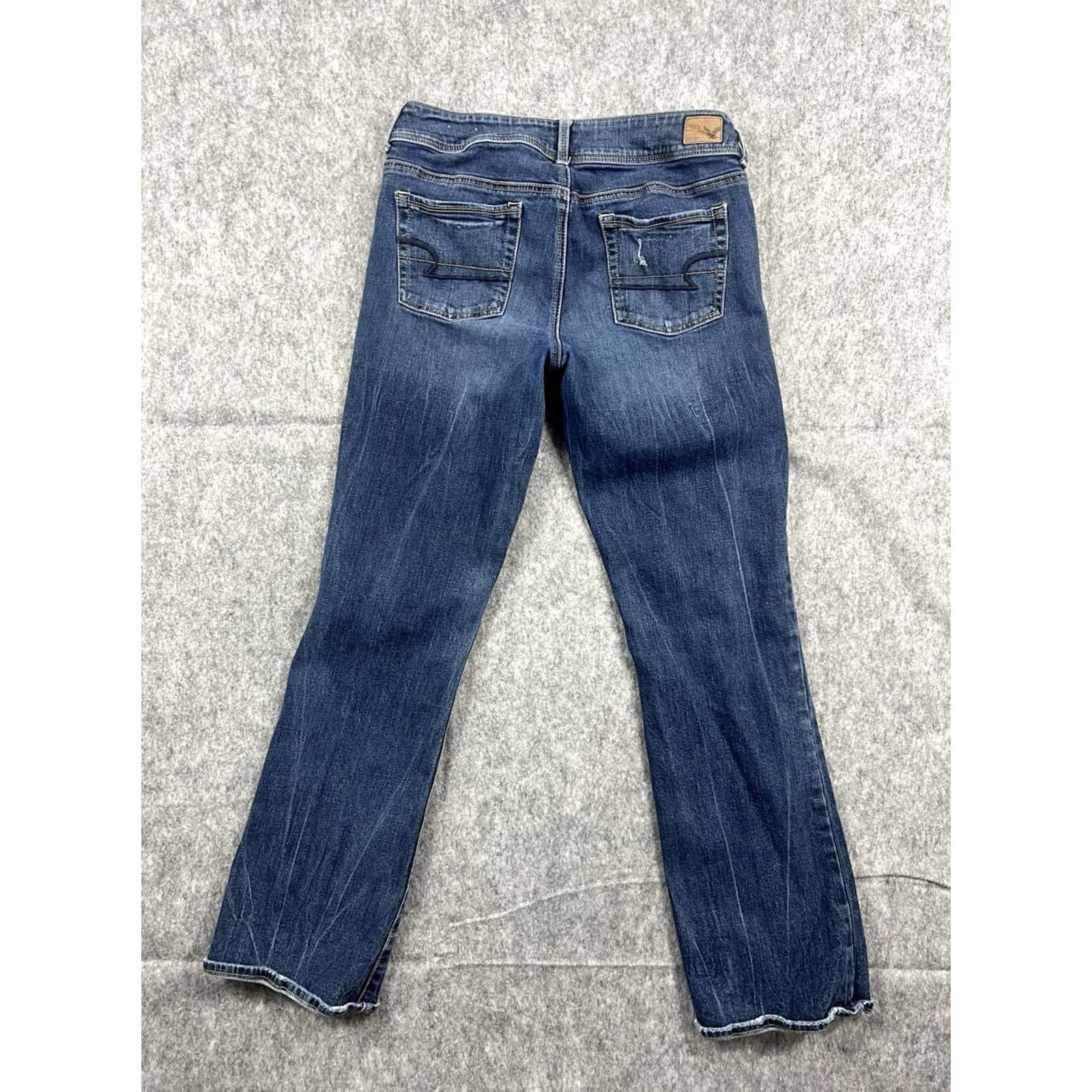 American Eagle Outfitters VINTAGE? No. American Eagle Outfitters Women’s Jeans Kick Boot Medium Wash Distressed Size 10 Regular Size 32" / US 10 / IT 46 - 2 Thumbnail
