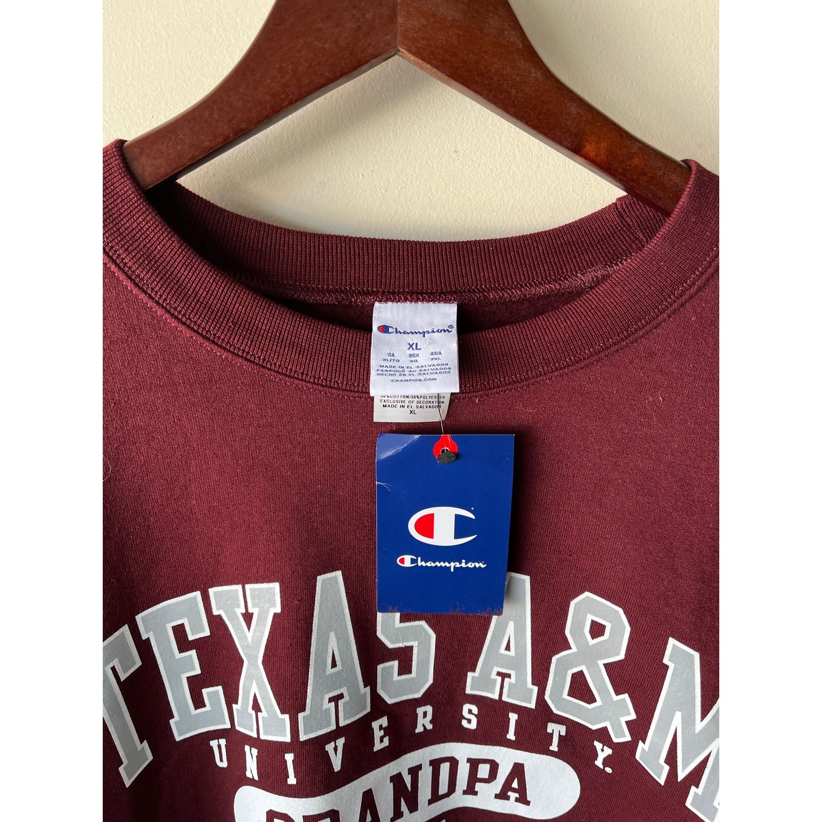 Champion Champion Texas A&M University Sweatshirt Maroon Mens XXL NWT Size US XXL / EU 58 / 5 - 3 Thumbnail