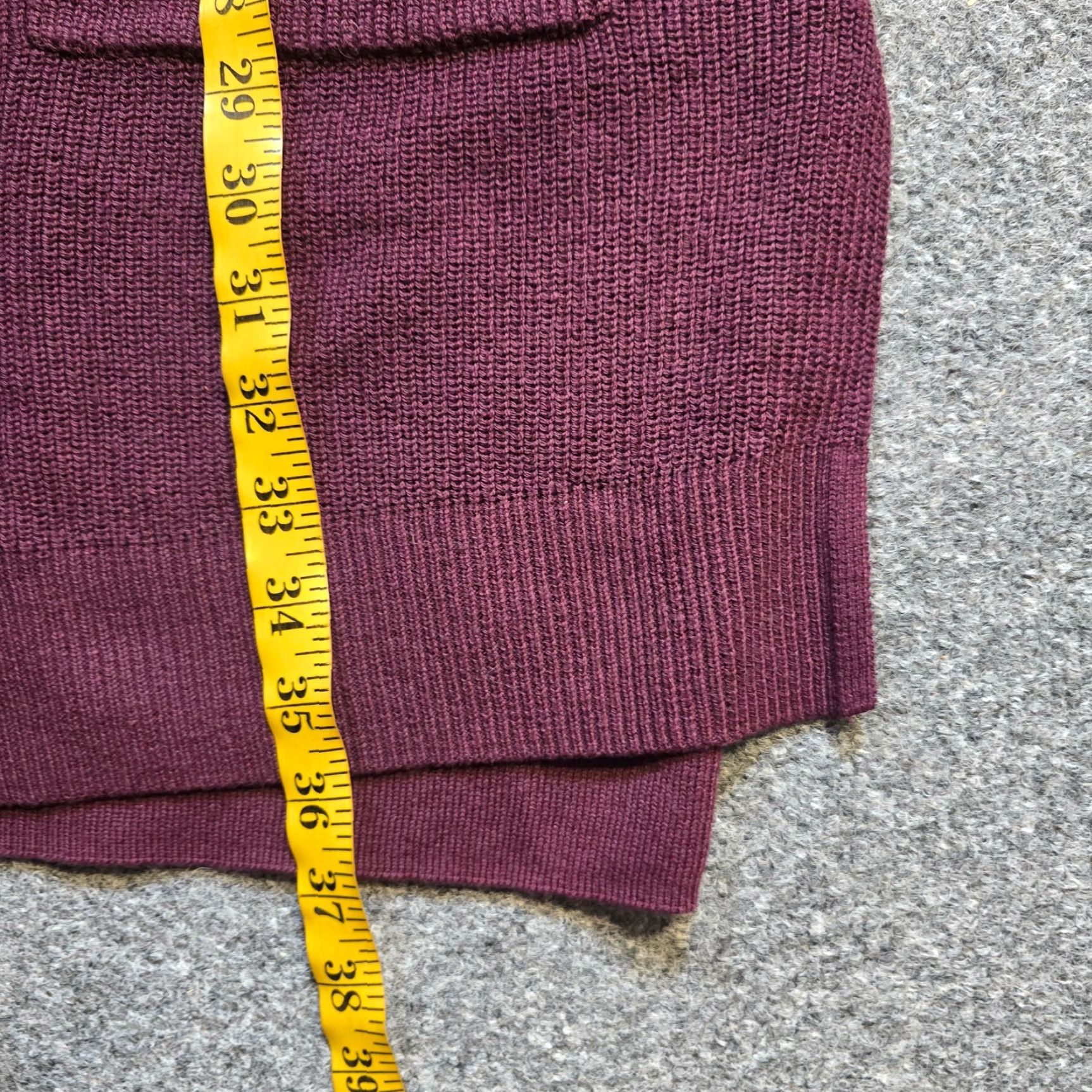 J. Jill J Jill Cardigan Womens Size Medium Red Burgundy Long Duster Sweater Capsule Size M / US 6-8 / IT 42-44 - 6 Thumbnail