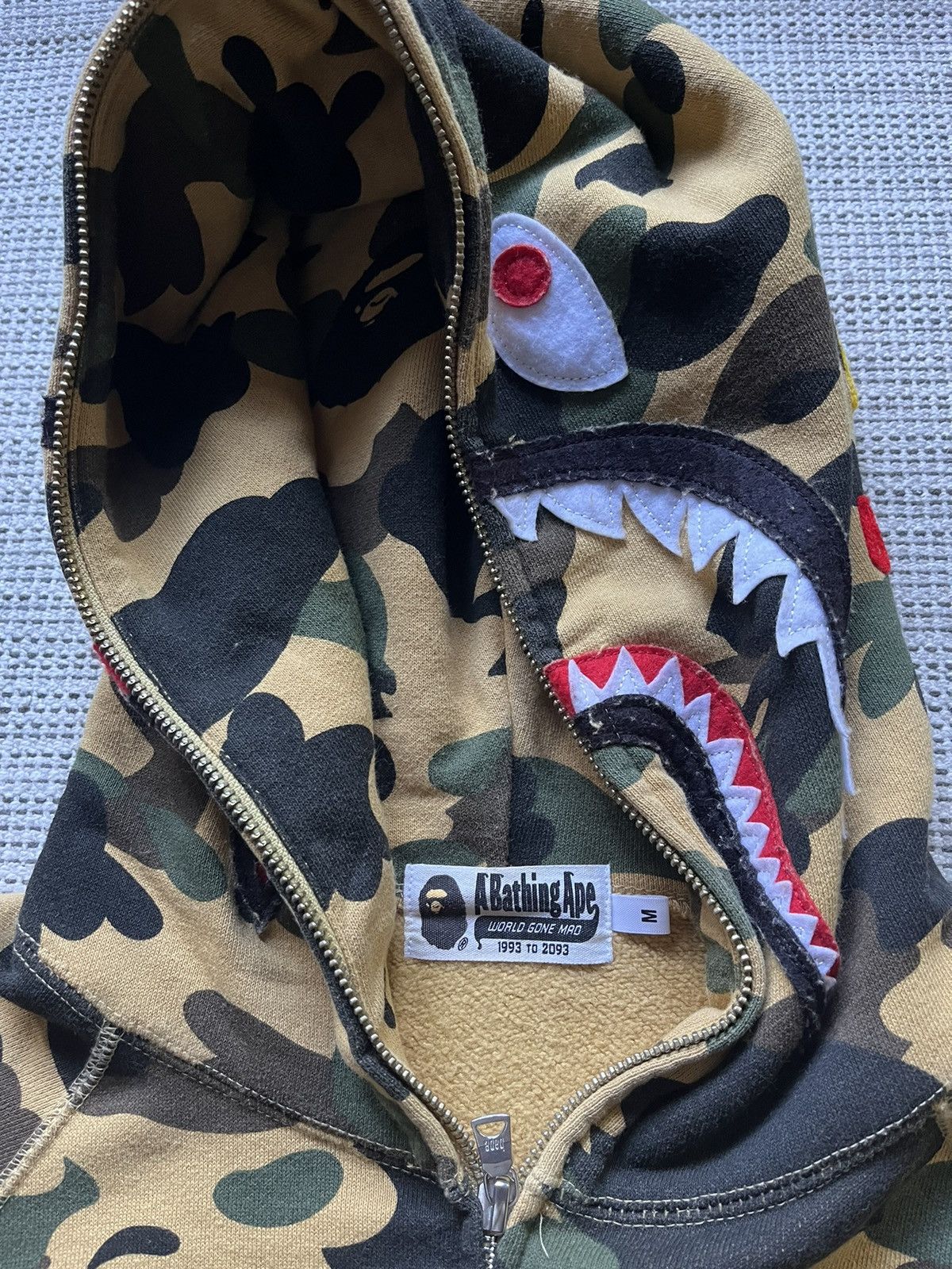 Bape 1st Camo PONR Shark Full Zip Hoodie Size US M / EU 48-50 / 2 - 5 Thumbnail