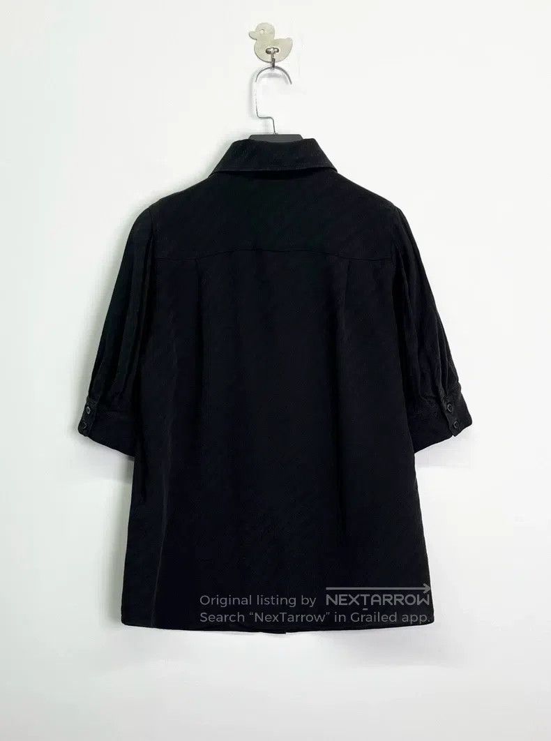 Givenchy Givenchy Black Single Breasted Collar Mulberry Silk Embroi Size XS / US 0-2 / IT 36-38 - 2 Thumbnail