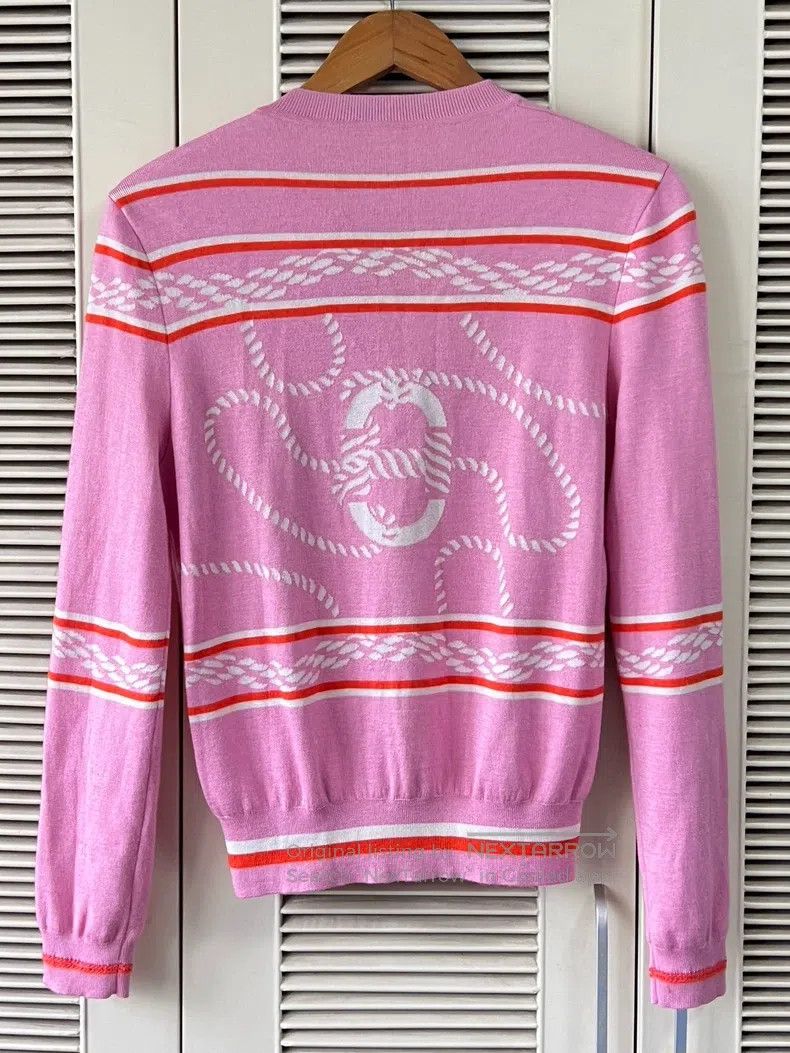 Hermes Hermes Women's pink knitted cardigan Size XS / US 0-2 / IT 36-38 - 2 Thumbnail