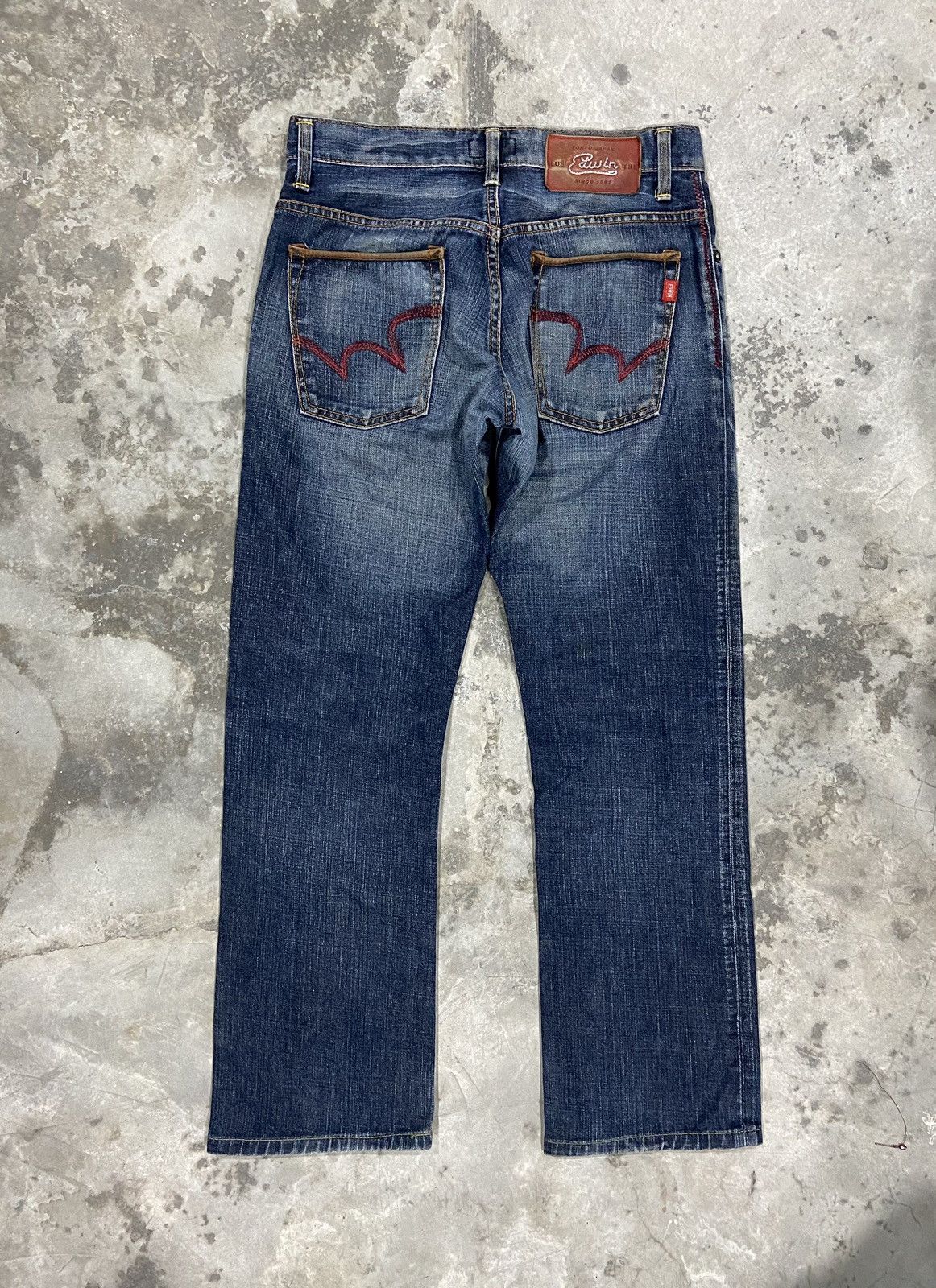 Edwin Edwin Blue Trip Flare Rare Design Size US 30 / EU 46 - 7 Thumbnail