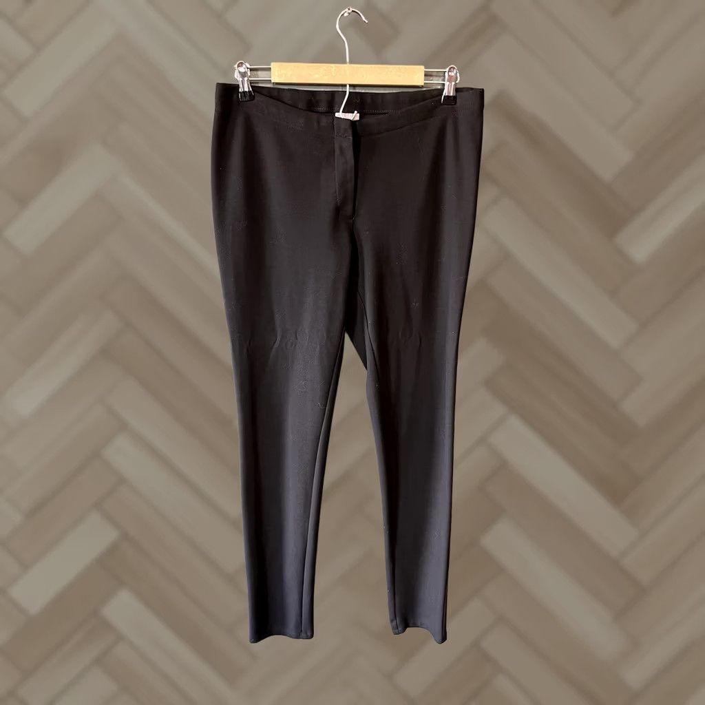 J. Jill J. Jill Womens Black Pull On Stretch Fit Pants Tapered Size 10 Regular Inch 30 Inseam Size 32" / US 10 / IT 46 - 1 Thumbnail