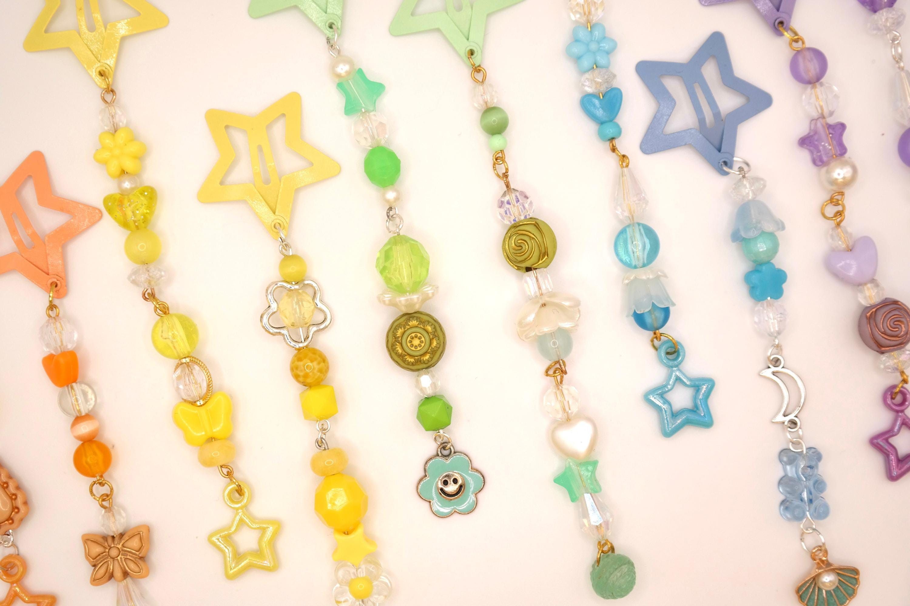 Handmade Colorful Star Decorated Hair Clips Size ONE SIZE - 6 Thumbnail