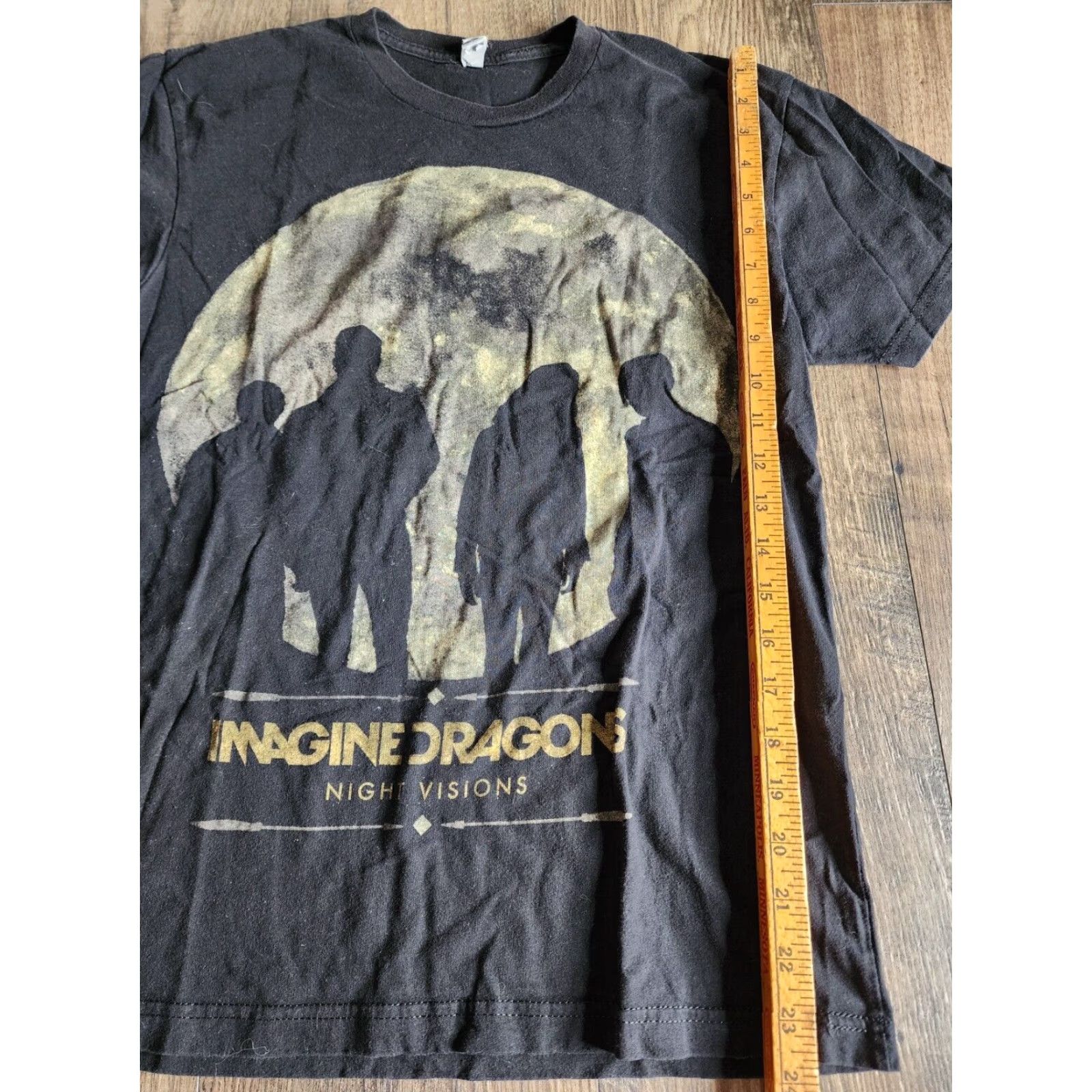 Vintage VINTAGE Imag ine Dragons Night Visions Tour 2013 Double-Sided T Shirt Mens S Black Band Shirt Size US S / EU 44-46 / 1 - 3 Thumbnail