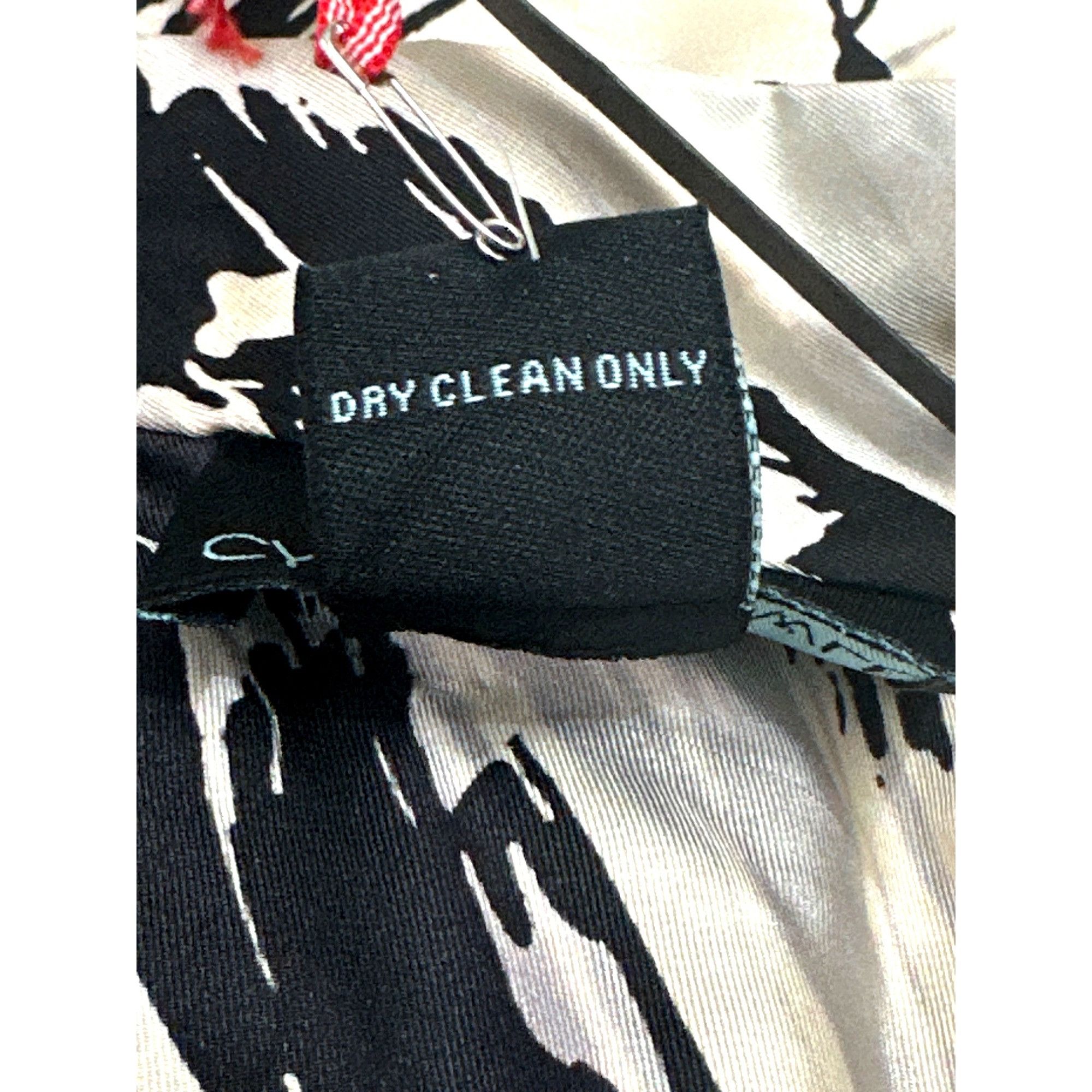 Cynthia Rowley Cynthia Rowley XL Black White Abstract Print Silk Sleeveless Size XL / US 12-14 / IT 48-50 - 8 Thumbnail