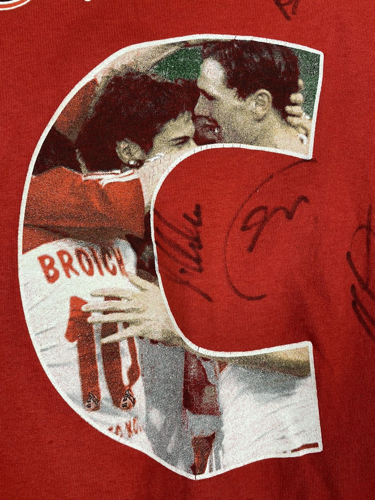Vintage Vintage 1.FC Köln Aufstieg 2008 Autograph Tee T Shirt Size US L / EU 52-54 / 3 - 9 Thumbnail