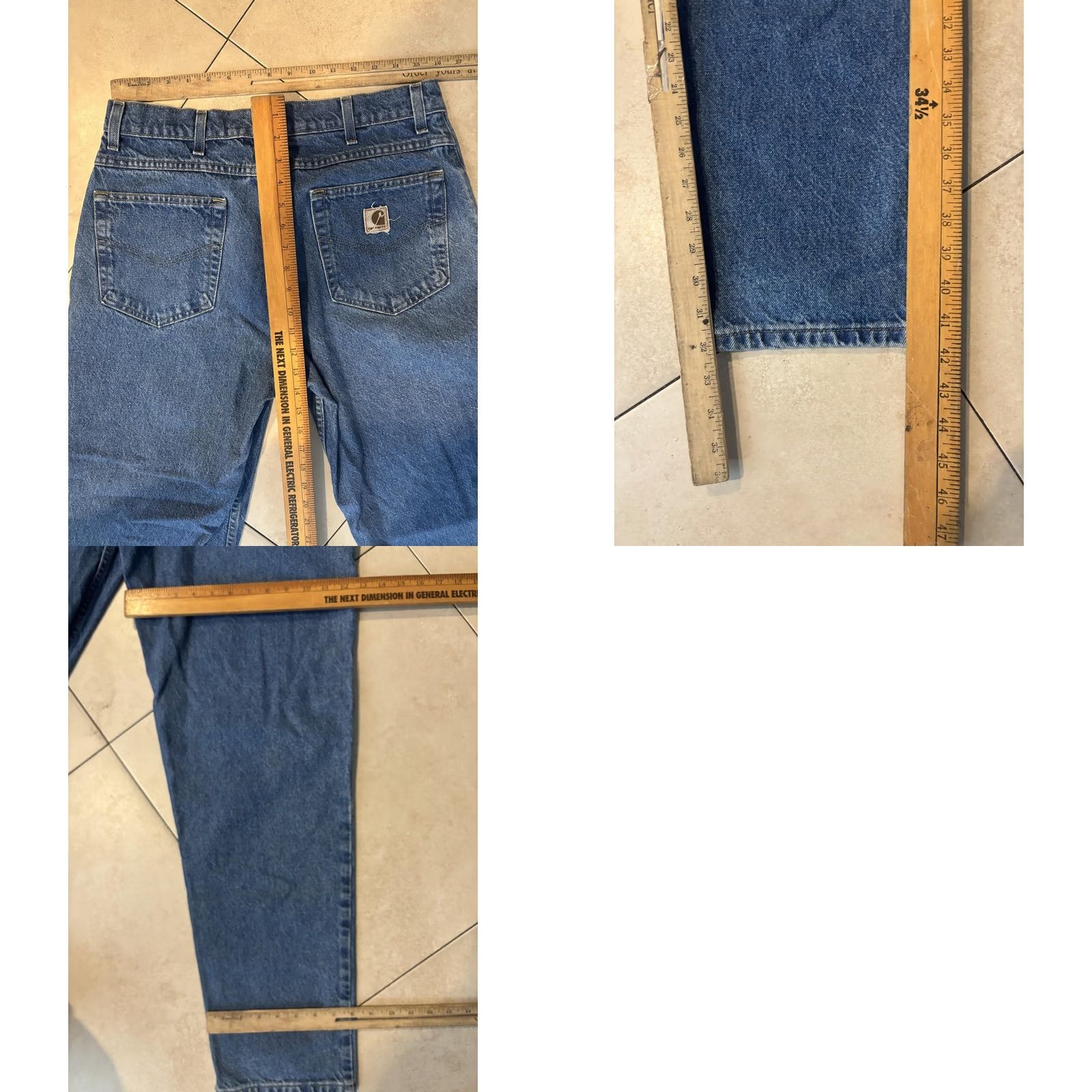 Carhartt Carhartt B17 Jeans Mens 36x32 Blue Medium Wash Relaxed Straight Denim Workwear Jeans Size US 36 / EU 52 - 8 Thumbnail