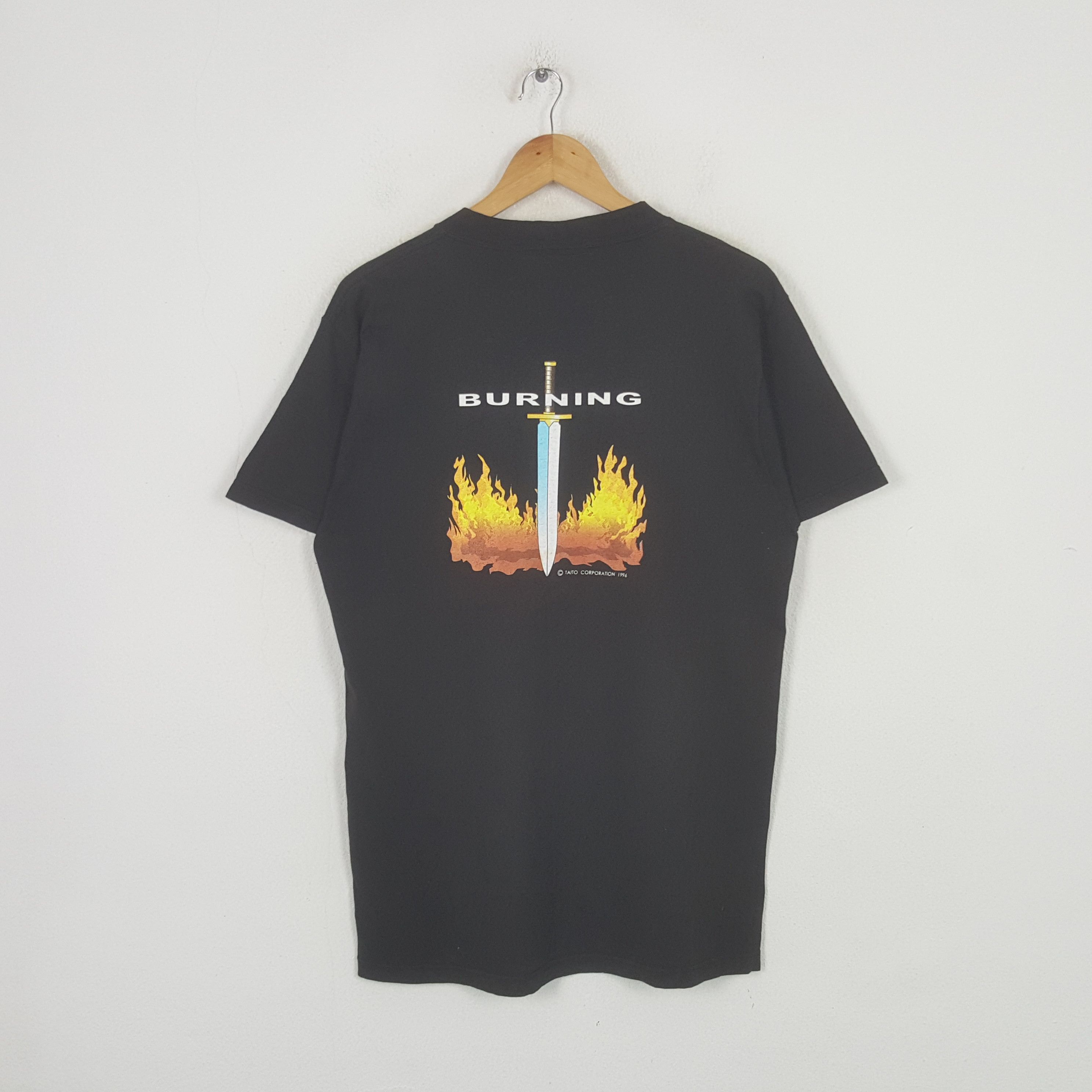 Anime Vintage 1996 Psychic Force Burning Playstation Tshirt RR25 Size US M / EU 48-50 / 2 - 1 Thumbnail