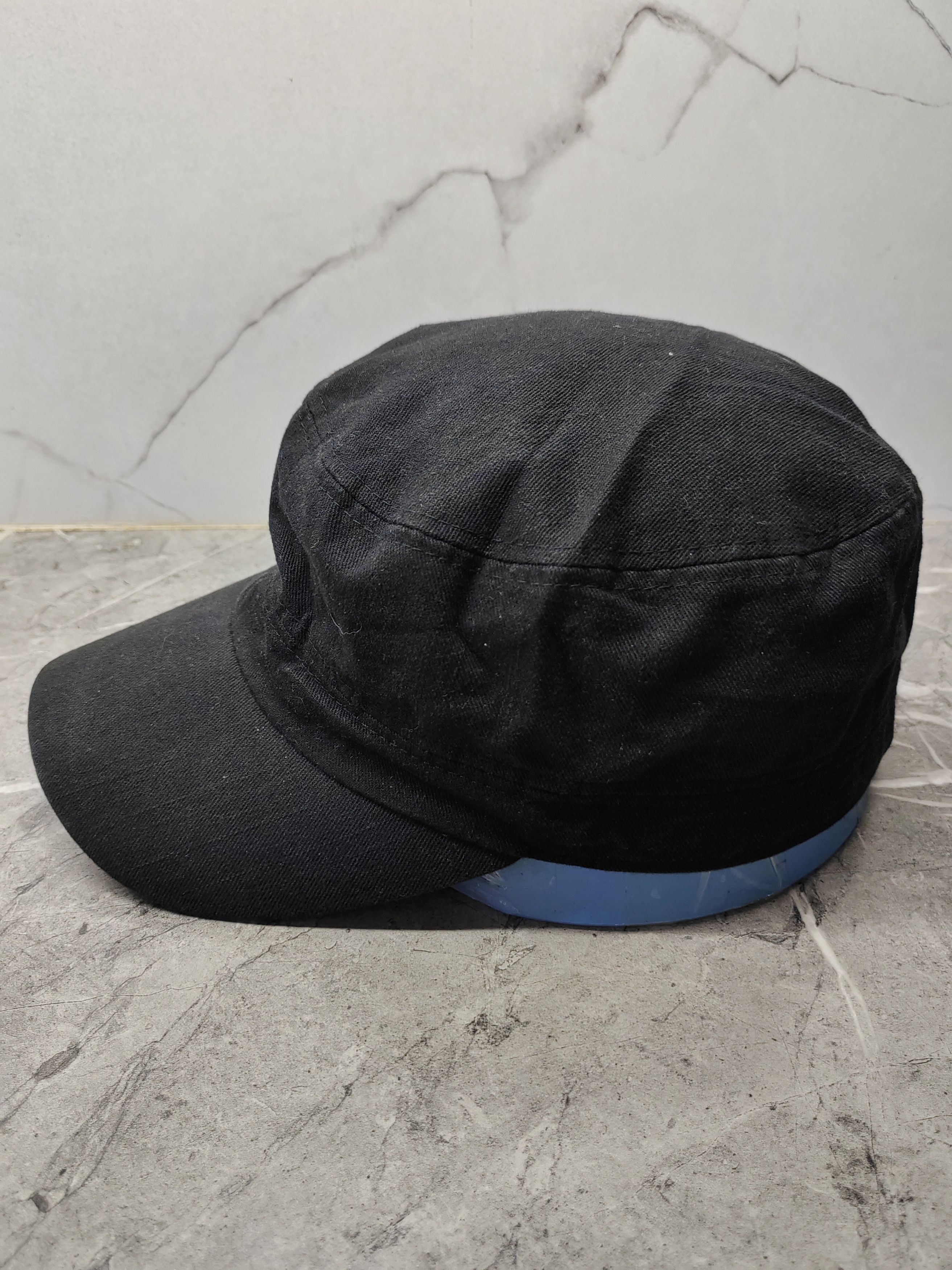 If Six Was Nine 2000s denim distressed patchwork ring trucker cap