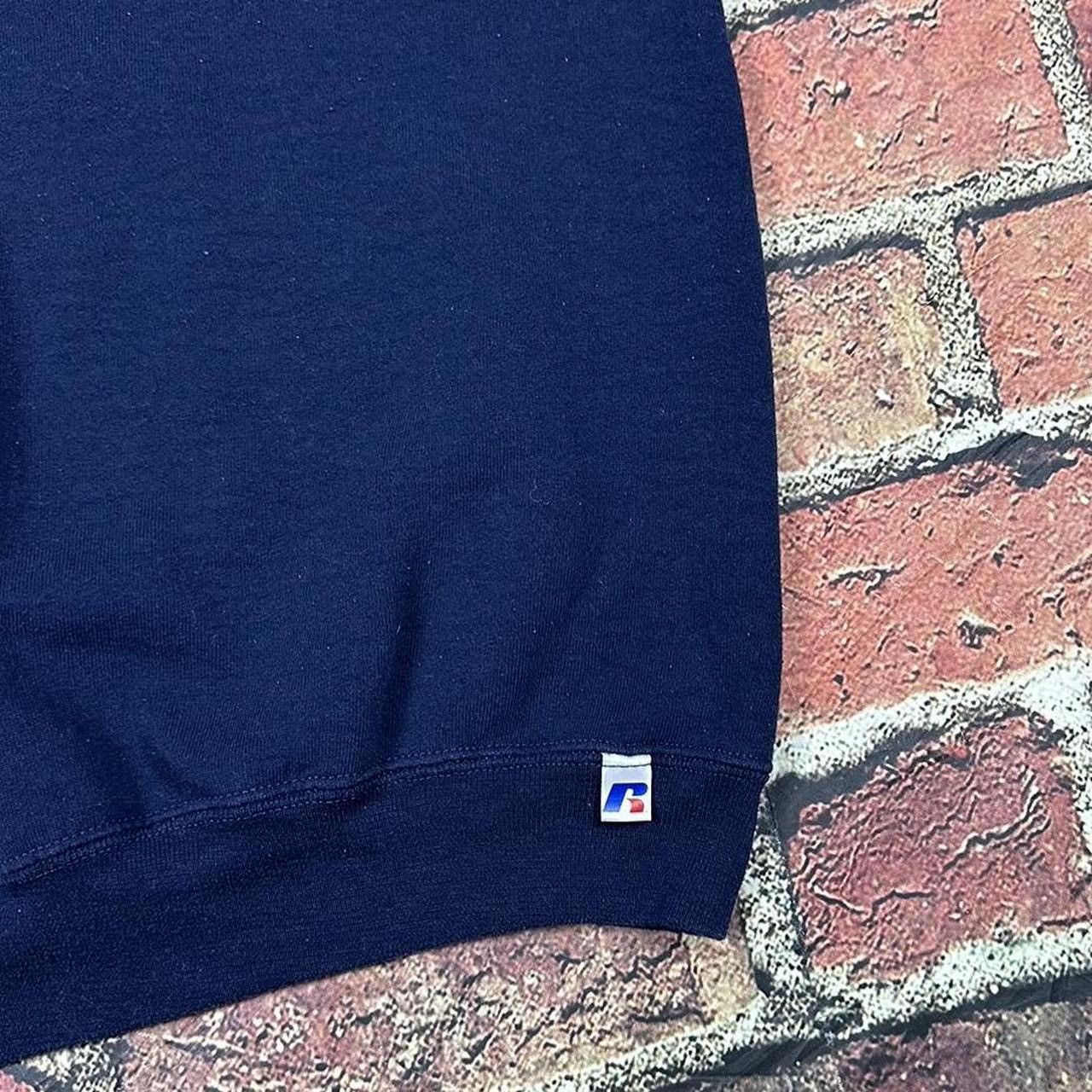 Russell Athletic Vintage Russell Athletic Sweatshirt Navy Blue Blank Crewneck Size US L / EU 52-54 / 3 - 6 Thumbnail