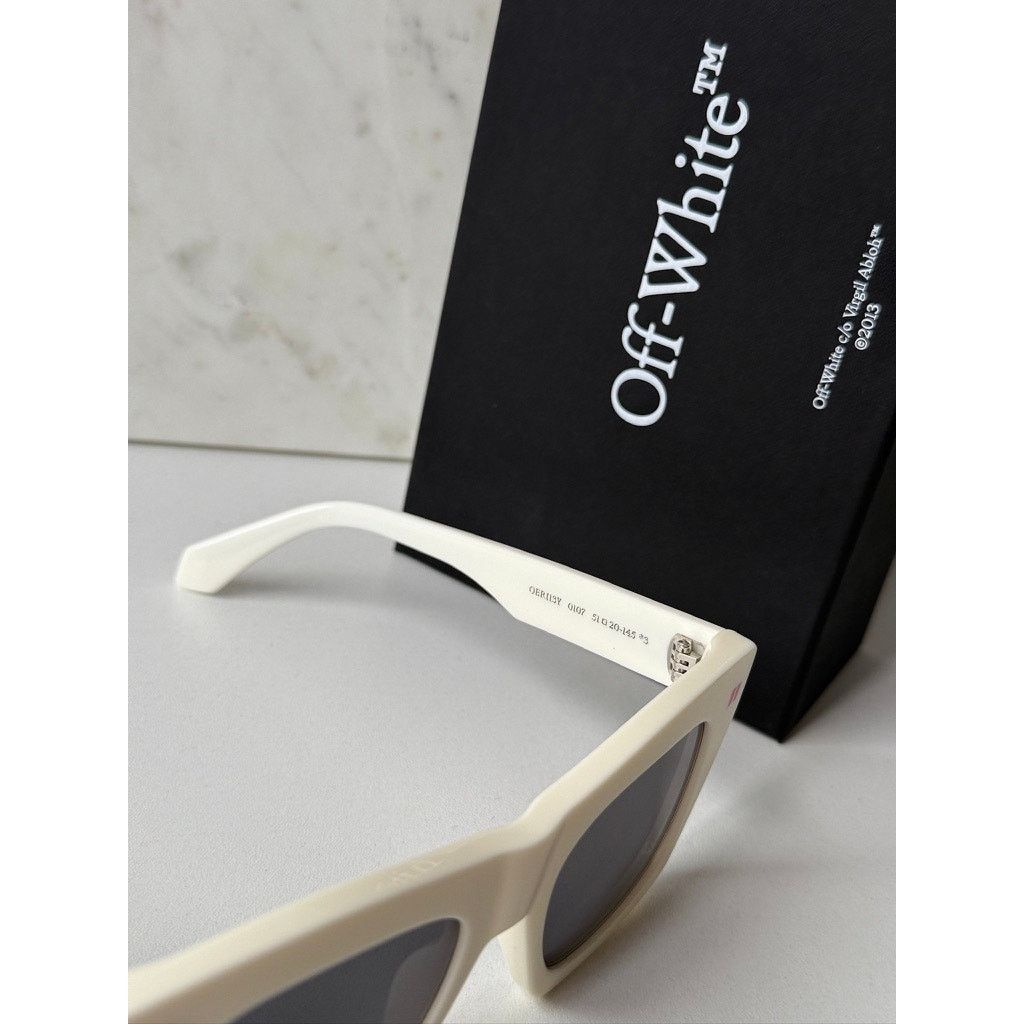 Off-White NEW Off White Selma White Oversized Sunglasses Size ONE SIZE - 5 Thumbnail