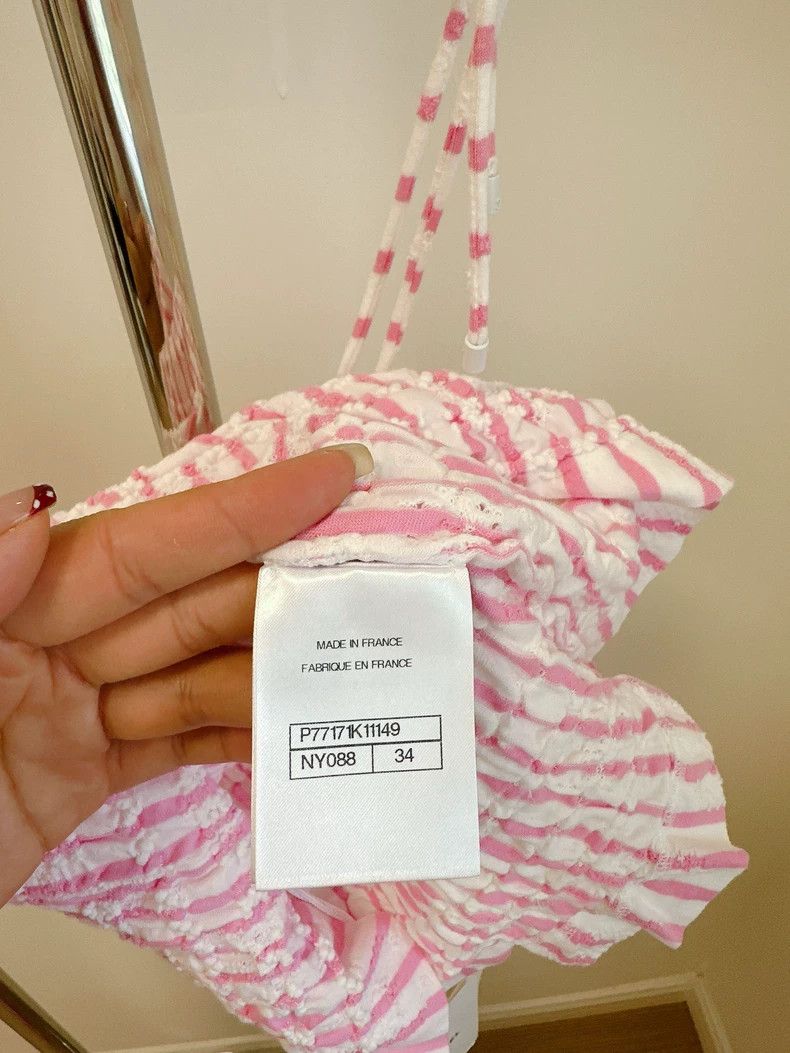 Chanel Chanel 24S pink striped suspenders Size XXS / US 00 / IT 34 - 4 Thumbnail