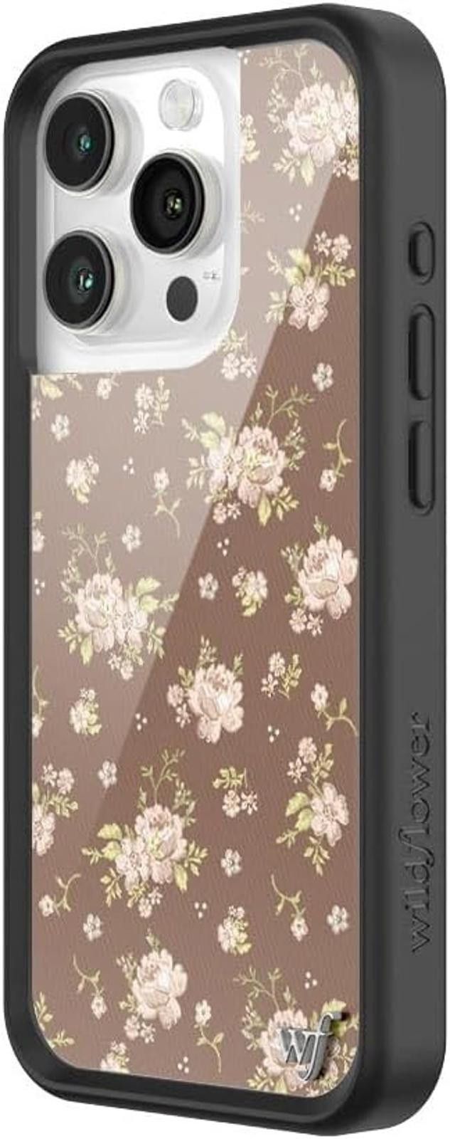 Designer Wildflower Cases Apple iPhone 15 PRO Protective Black Bumper Size ONE SIZE - 2 Thumbnail