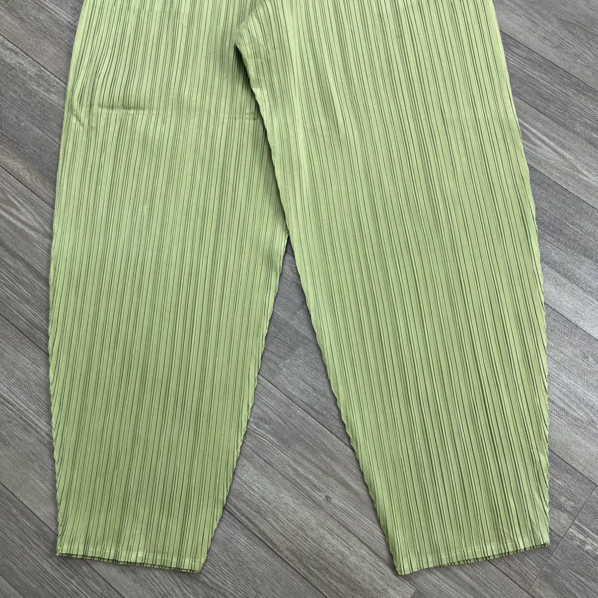 Pleats Please Issey Miyake Vintage Pleats Please Issey Miyake Green Monthly June Pants Size US 28 / EU 44 - 16 Thumbnail