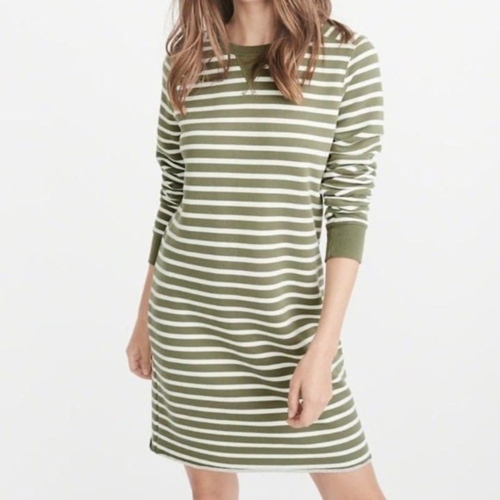 Abercrombie & Fitch Abercrombie & Fitch Grunge 90's Striped Sweatshirt Dress Size M / US 6-8 / IT 42-44 - 6 Thumbnail