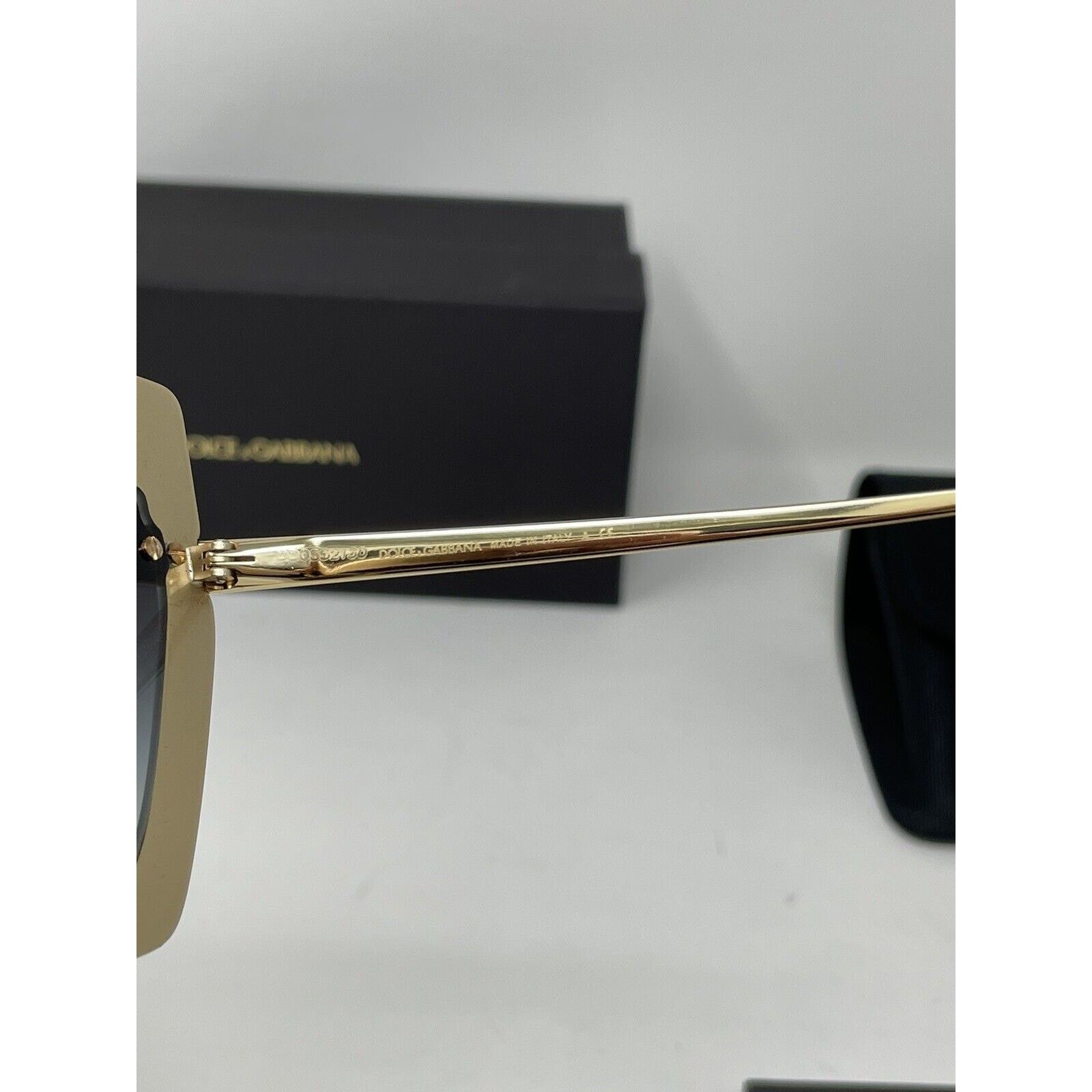 Dolce & Gabbana DOLCE & GABBANA DG2224 Cat Eye Sunglasses | 12688G-GOLD/BLAC Size ONE SIZE - 9 Thumbnail
