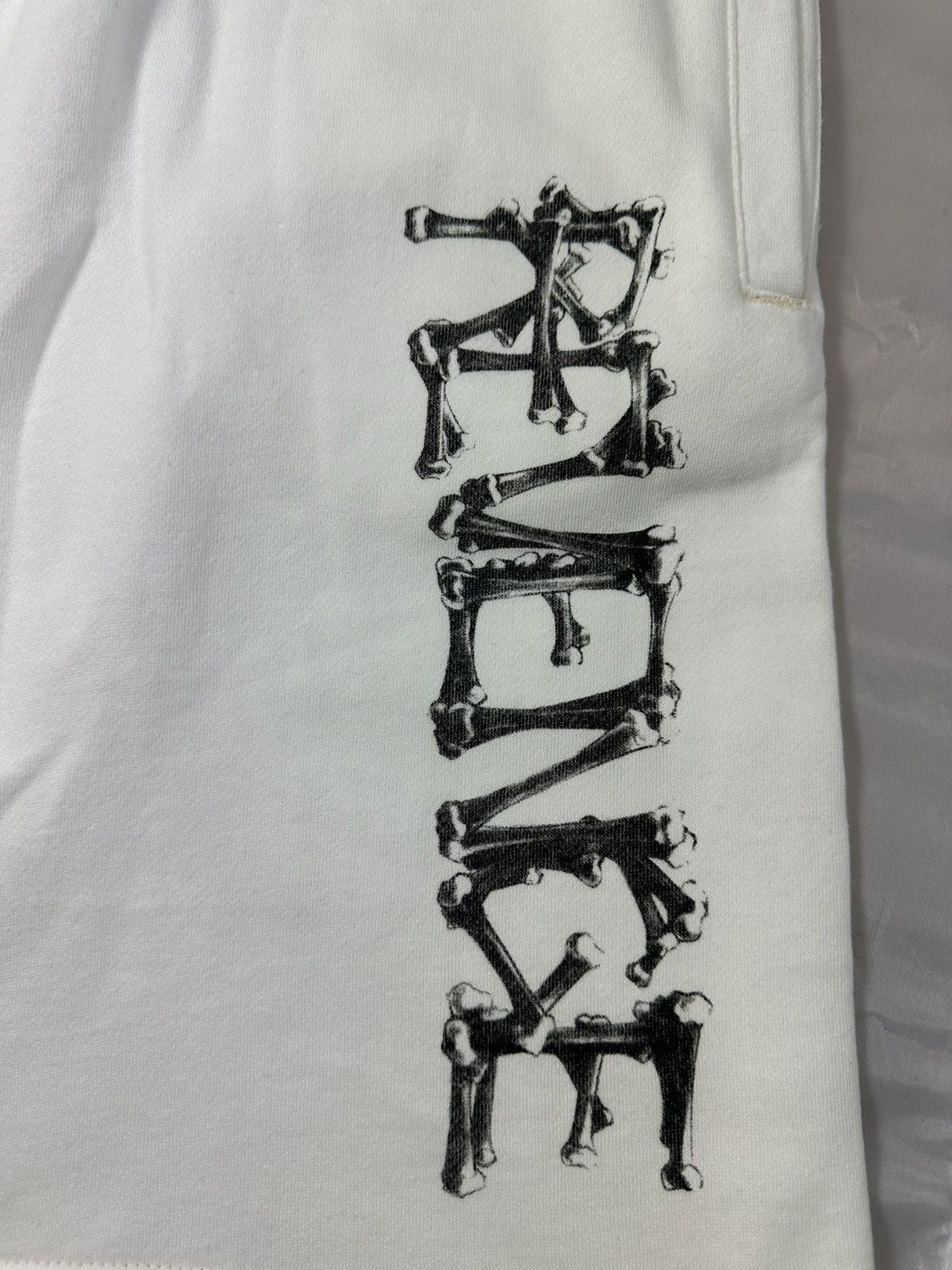 Revenge Revenge X OTF Lil Durk Bones Shorts White Size US 35 - 1 Thumbnail
