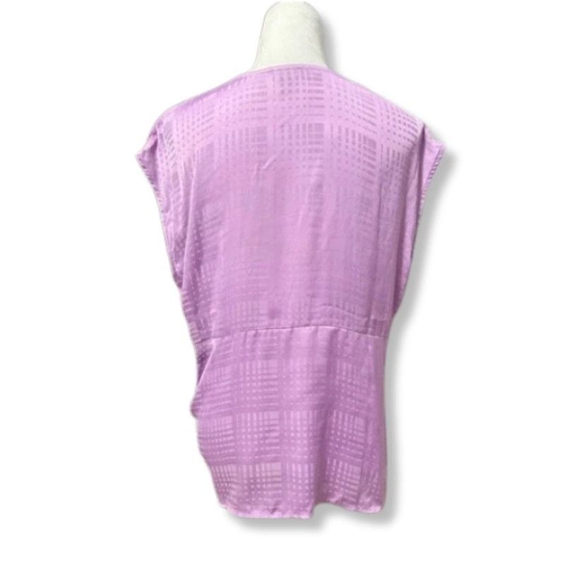 Other Halogen Twist Front Blouse Sleeveless Purple Women's 1X NWOT Size XL / US 12-14 / IT 48-50 - 5 Thumbnail