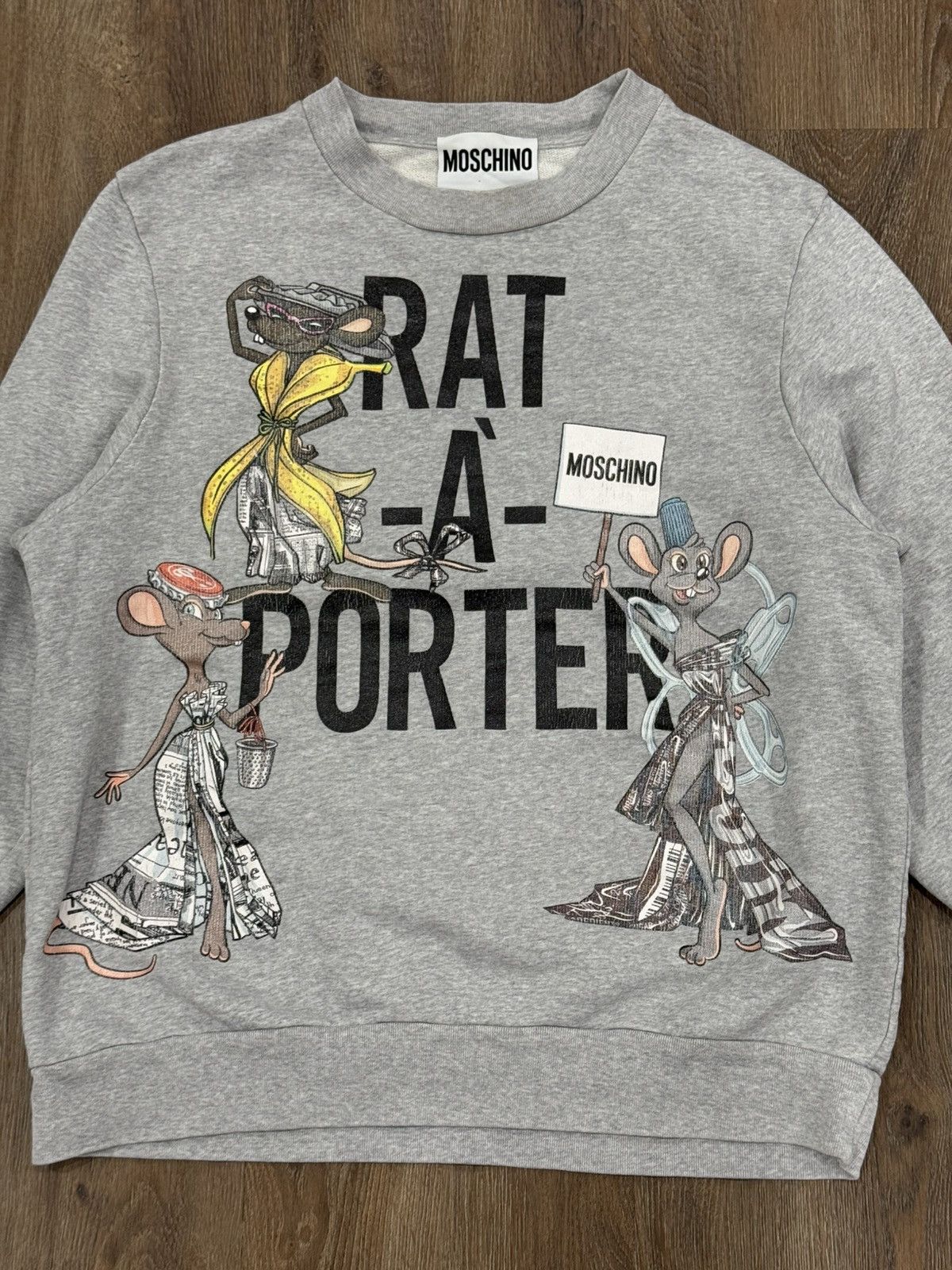 Moschino Moschino Couture “Rat-à-Porter” Graphic Sweatshirt Size M / US 6-8 / IT 42-44 - 2 Thumbnail