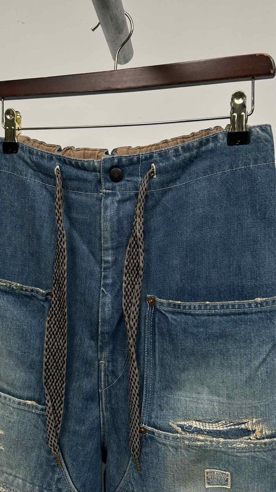 Kapital Kountry Kapital Distressed Double-Knee Baggy Jeans Size US 33 - 8 Thumbnail