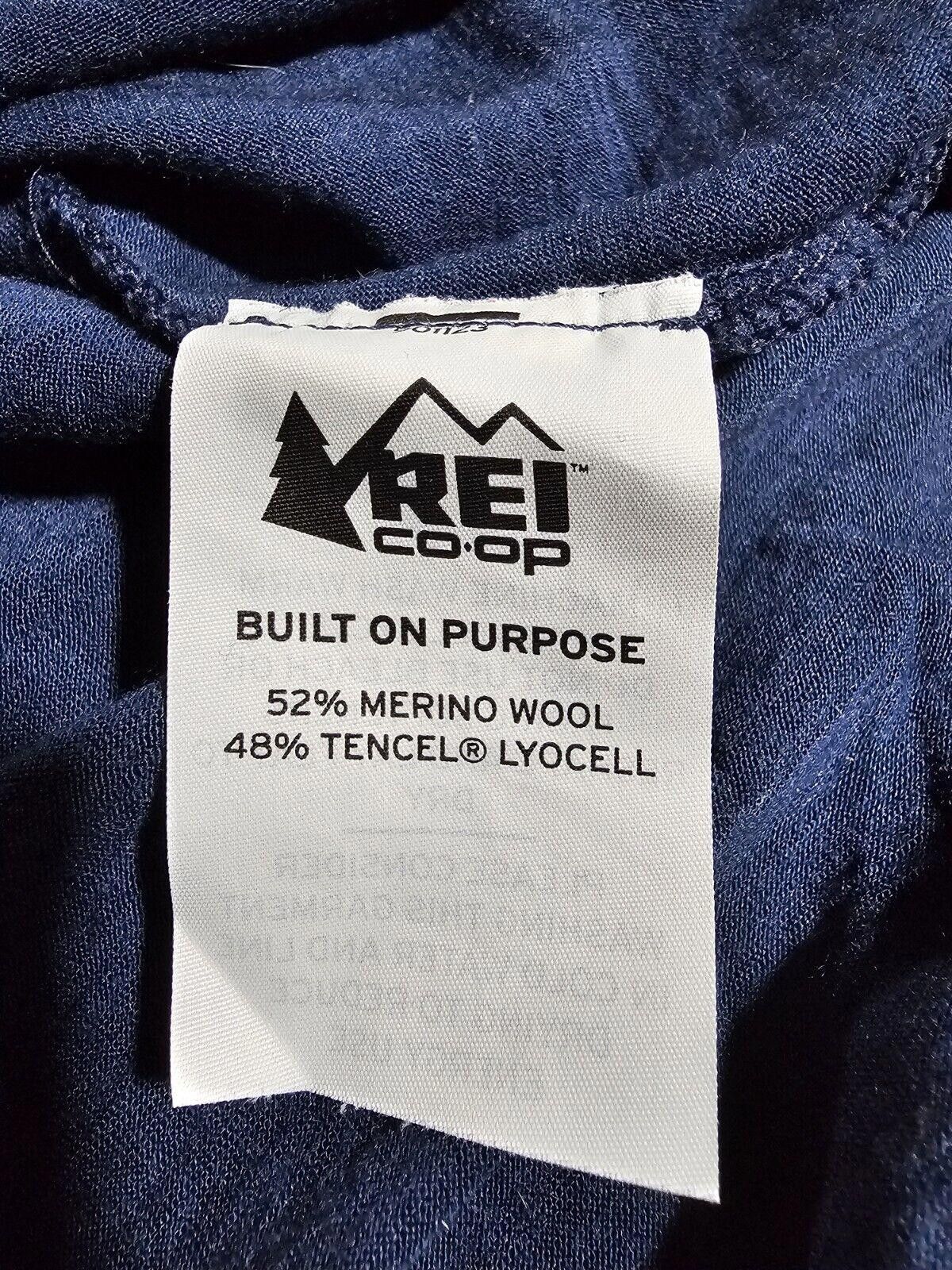 Rei rei co-op merino wool Lyocell long sleeve womens XS Blue Size US XS / EU 42 / 0 - 7 Thumbnail