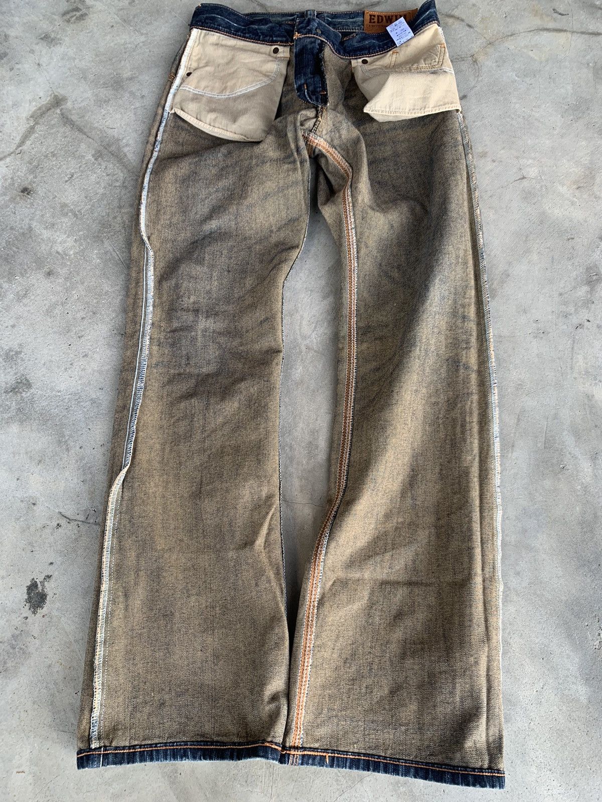 Edwin FLARE EDWIN XV BUCKLE BACK DENIM. Size US 33 - 13 Thumbnail