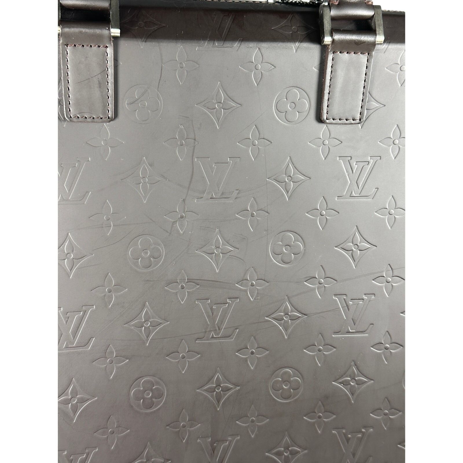 Louis Vuitton LOUIS VUITTON Monogram Glace Leather Elvin Cafe Tote Brown Size ONE SIZE - 2 Thumbnail