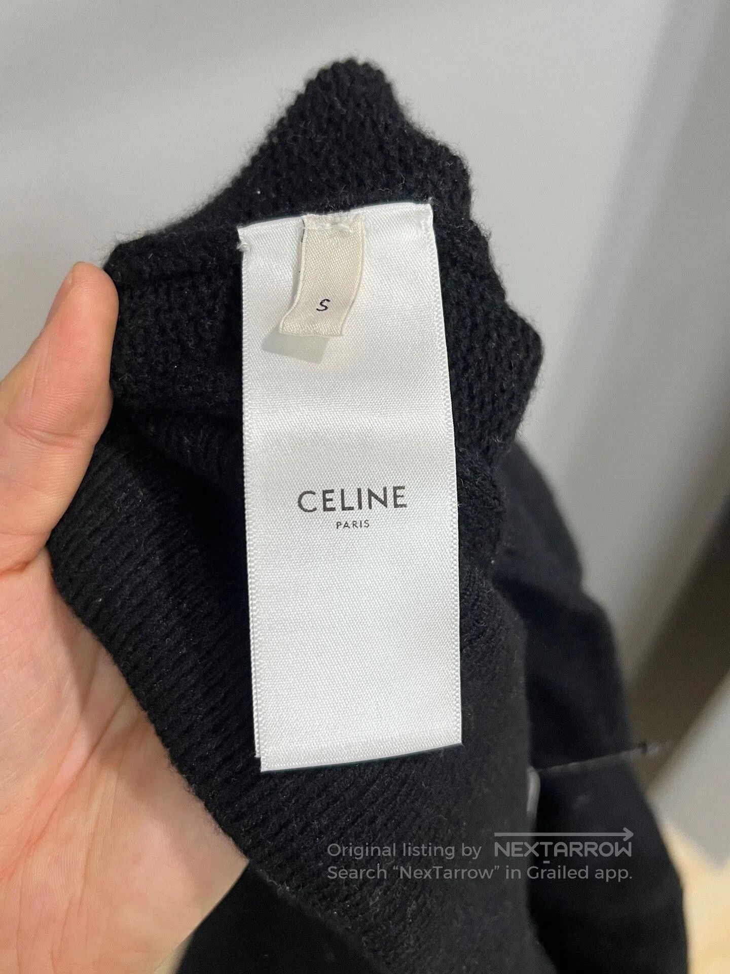 Celine black drawstring cashmere joggers. Size 30" / US 8 / IT 44 - 4 Thumbnail