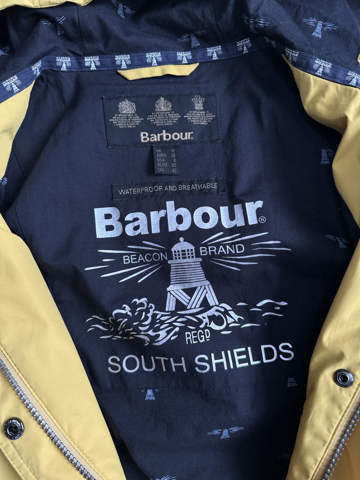 Barbour BARBOUR Headland Waterproof & Breathable Hooded Rain Jacket Size M / US 6-8 / IT 42-44 - 5 Thumbnail