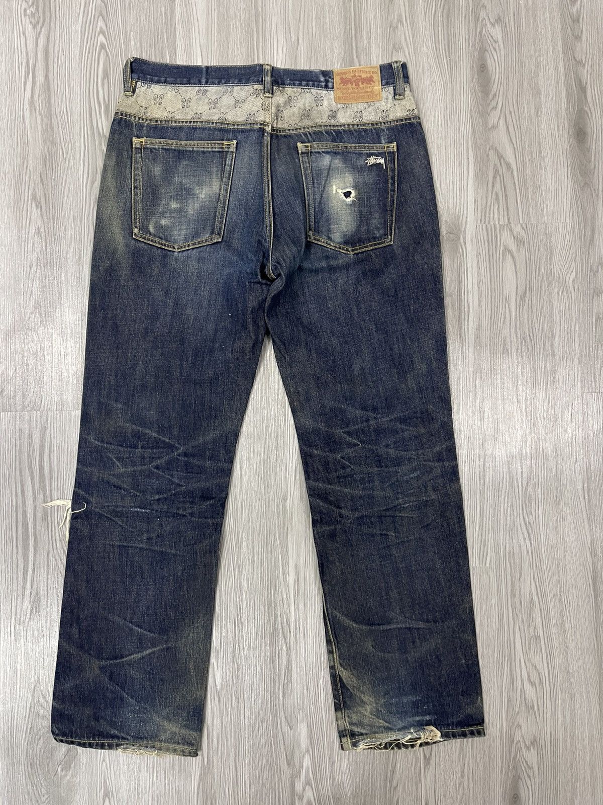 Stussy Stussy ripped denim Size US 32 / EU 48 - 3 Thumbnail