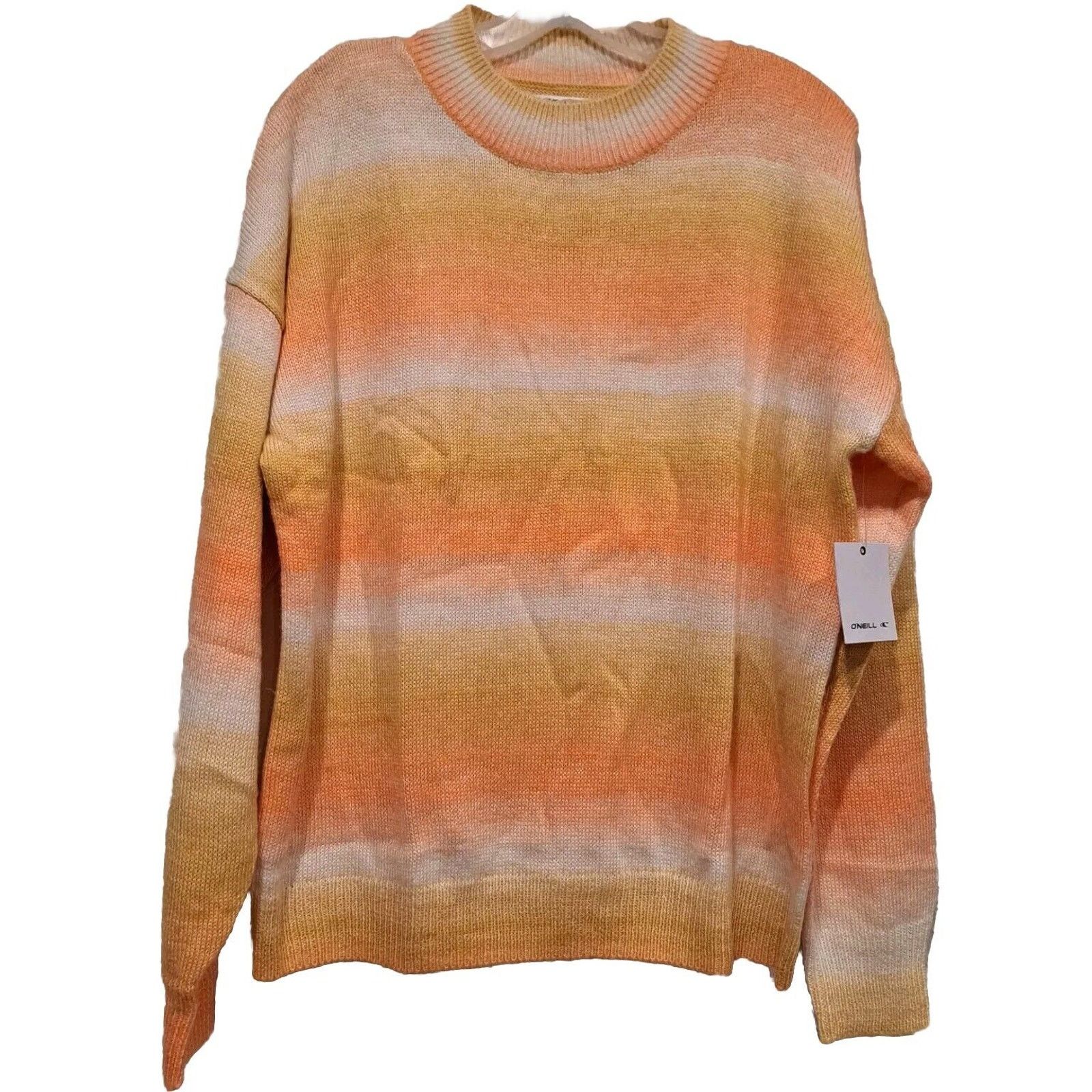 Other O'Neill Knitted Sweater Striped Orange Yellow Size S NWT Size US S / EU 44-46 / 1 - 1 Thumbnail