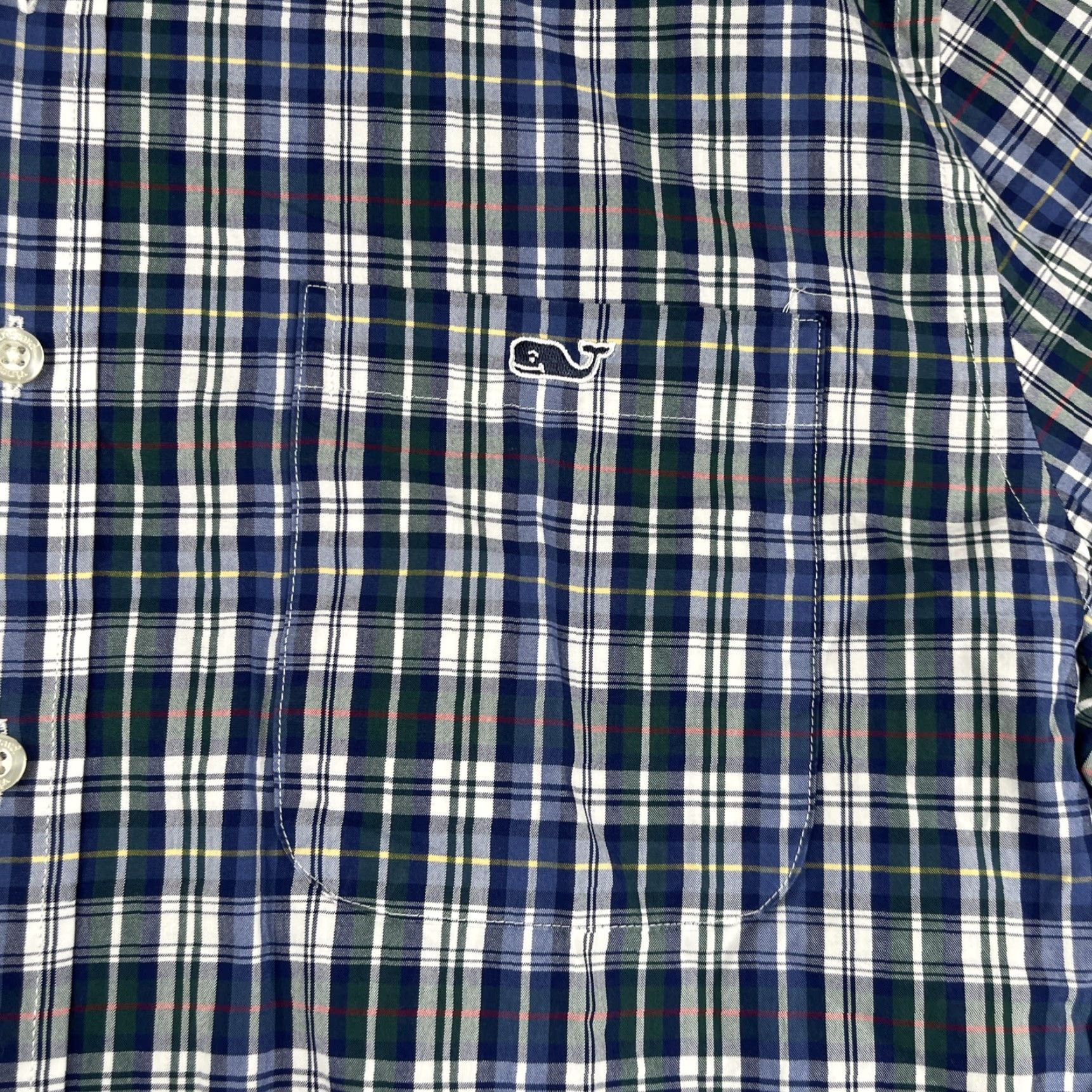 Vineyard Vines Vineyard Vines Tucker Shirt Slim Fit Colorful Plaid Whale Pocket Mens Medium Size US M / EU 48-50 / 2 - 3 Thumbnail