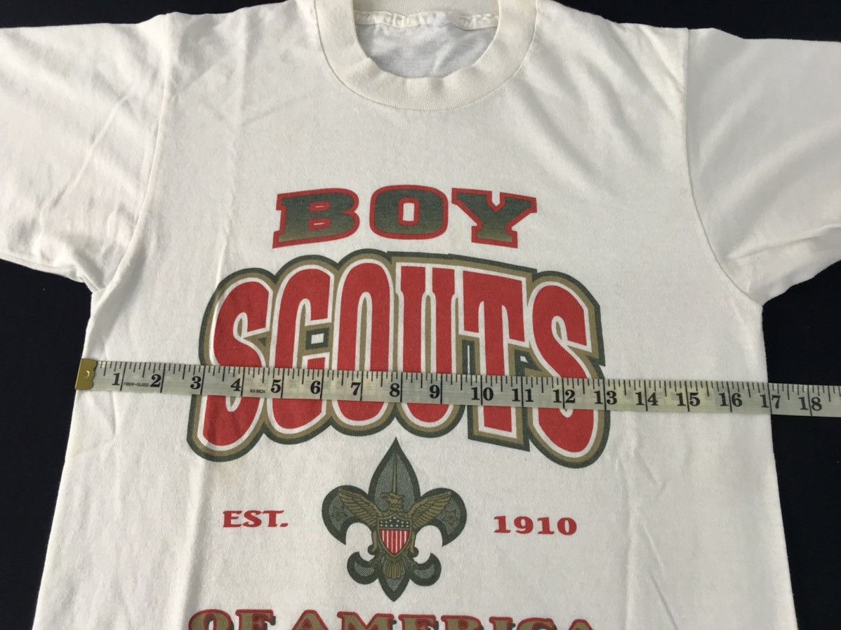 Vintage 80s 90s Boy Scout Of America Outdoor Spell Out Tee Size US S / EU 44-46 / 1 - 5 Thumbnail