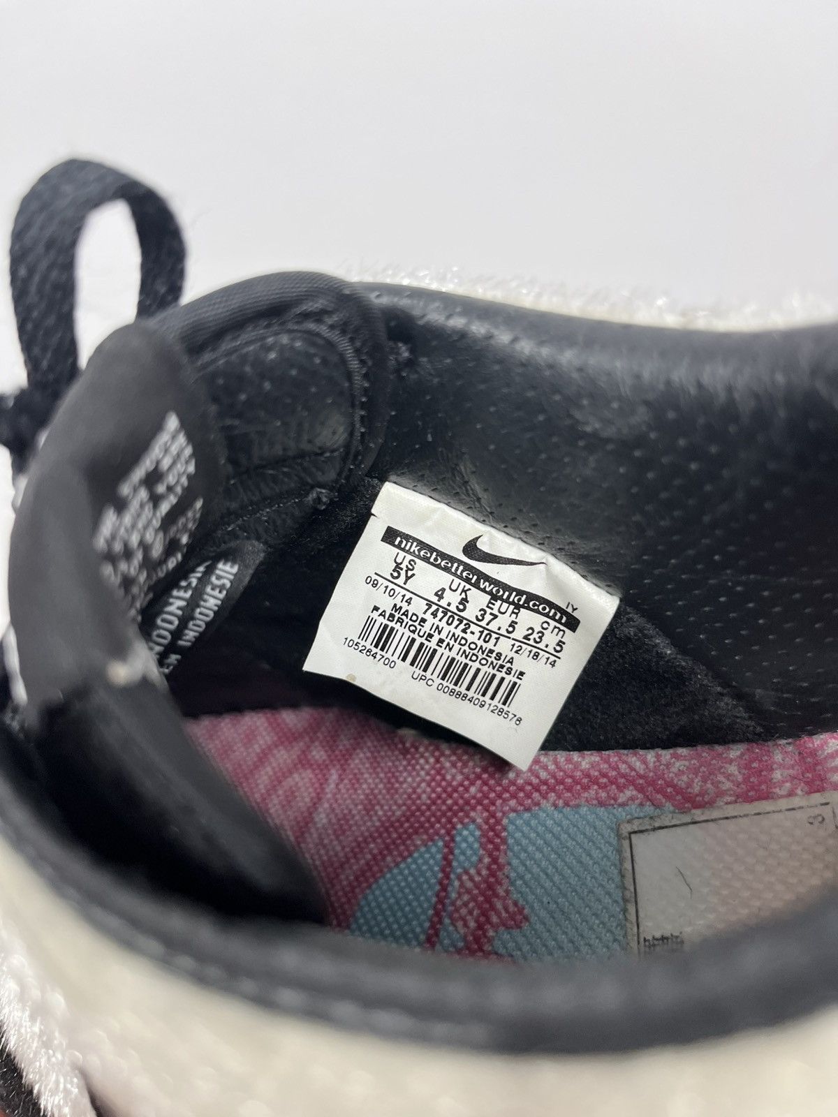 Nike Nike Dunk Low Panda Pigeon Black White Hairy Suede Sneakers Size US 6.5 / IT 36.5 - 14 Thumbnail