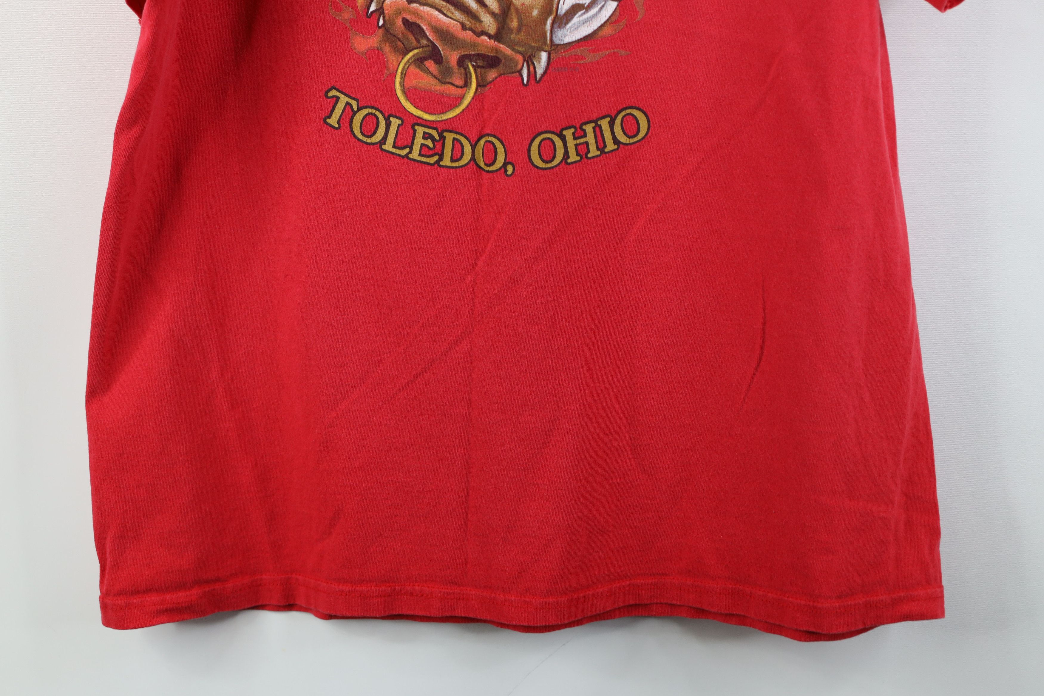 Harley Davidson Vintage Y2K Harley Davidson Fire Flames Hog Tribal T-Shirt Size US L / EU 52-54 / 3 - 15 Thumbnail