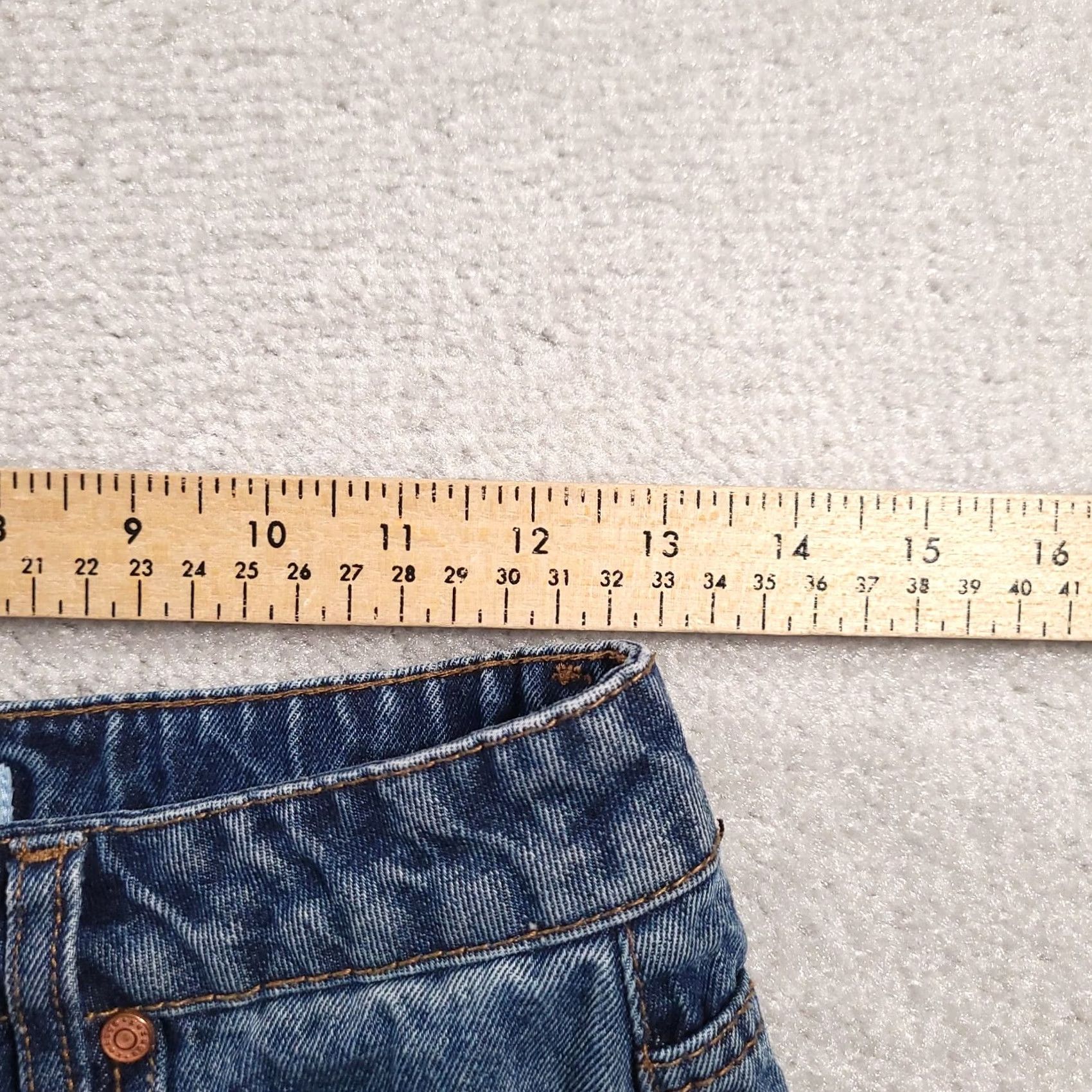 Denime Refuge Shorts Womens Size 2 Blue Denim Cut Off Distressed Hot Pants Shirt? Size 26" / US 2 / IT 38 - 4 Thumbnail