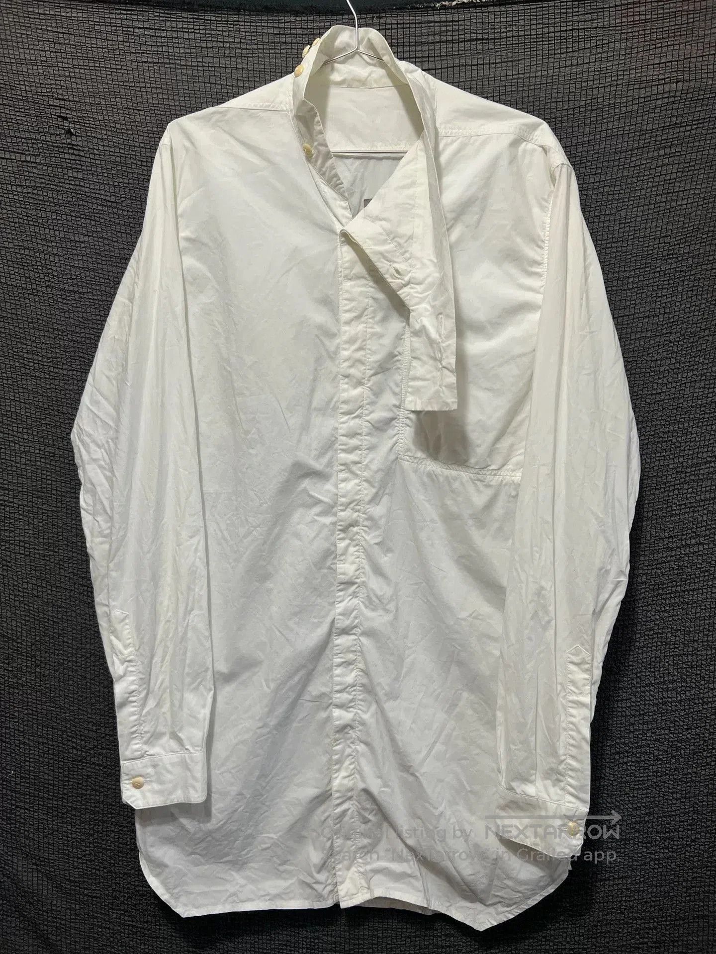 Rick Owens rick owens f/w14 moody irregular collar tank shirt. Size US XXL / EU 58 / 5 - 3 Thumbnail