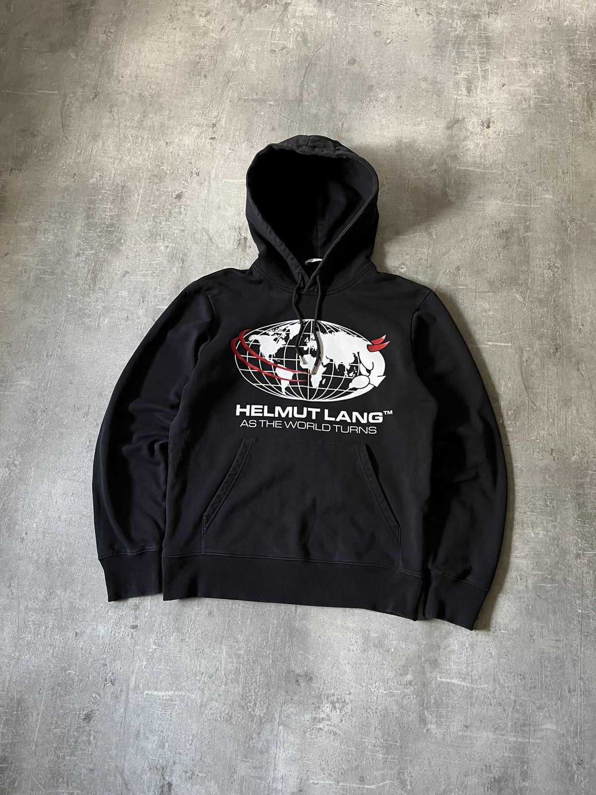 Helmut Lang Helmut Lang As The World Turns black hoodie Grailed