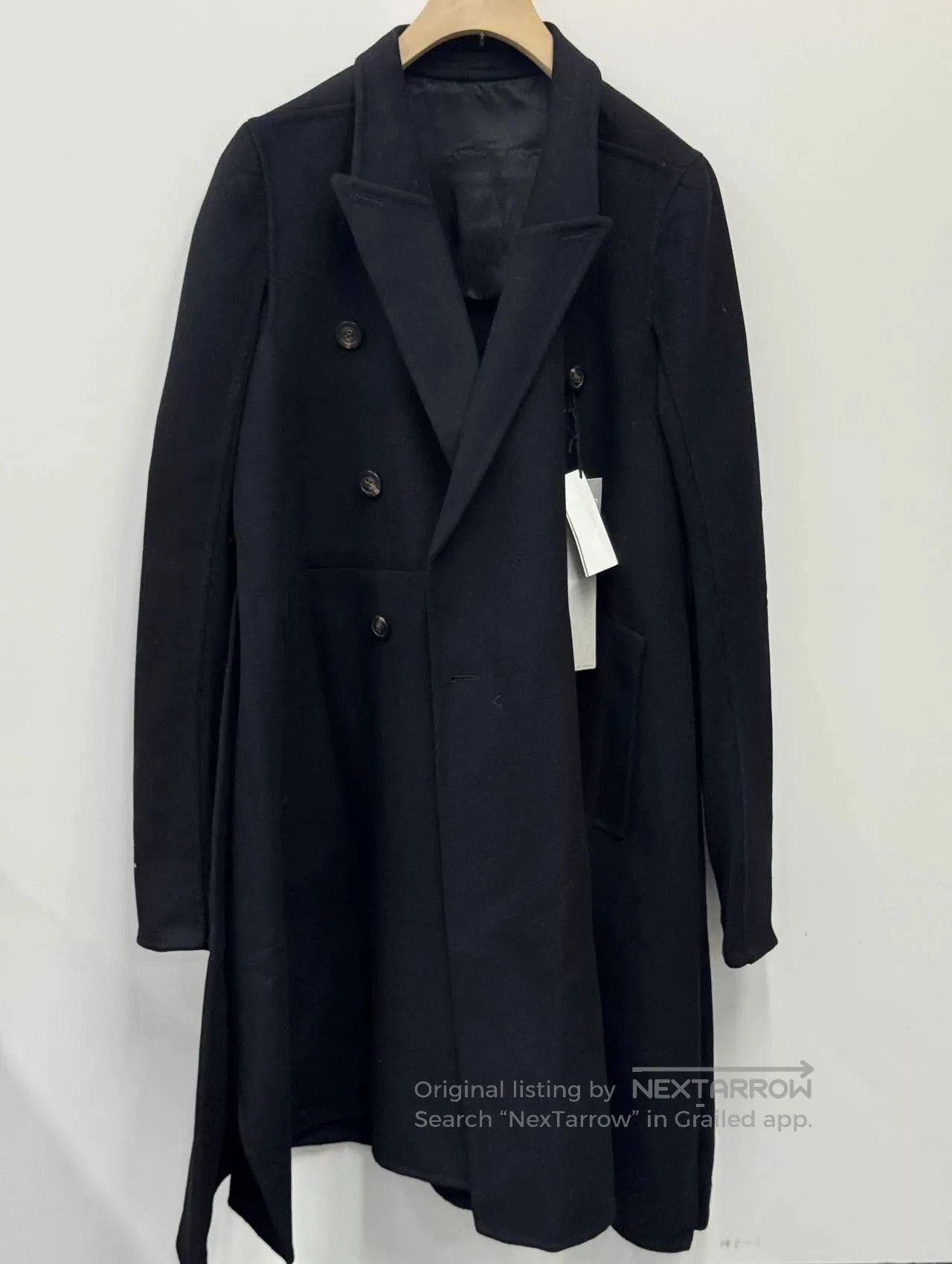 Rick Owens Rick Owens Black Double-Breasted Coat. Size US XS / EU 42 / 0 - 1 Thumbnail