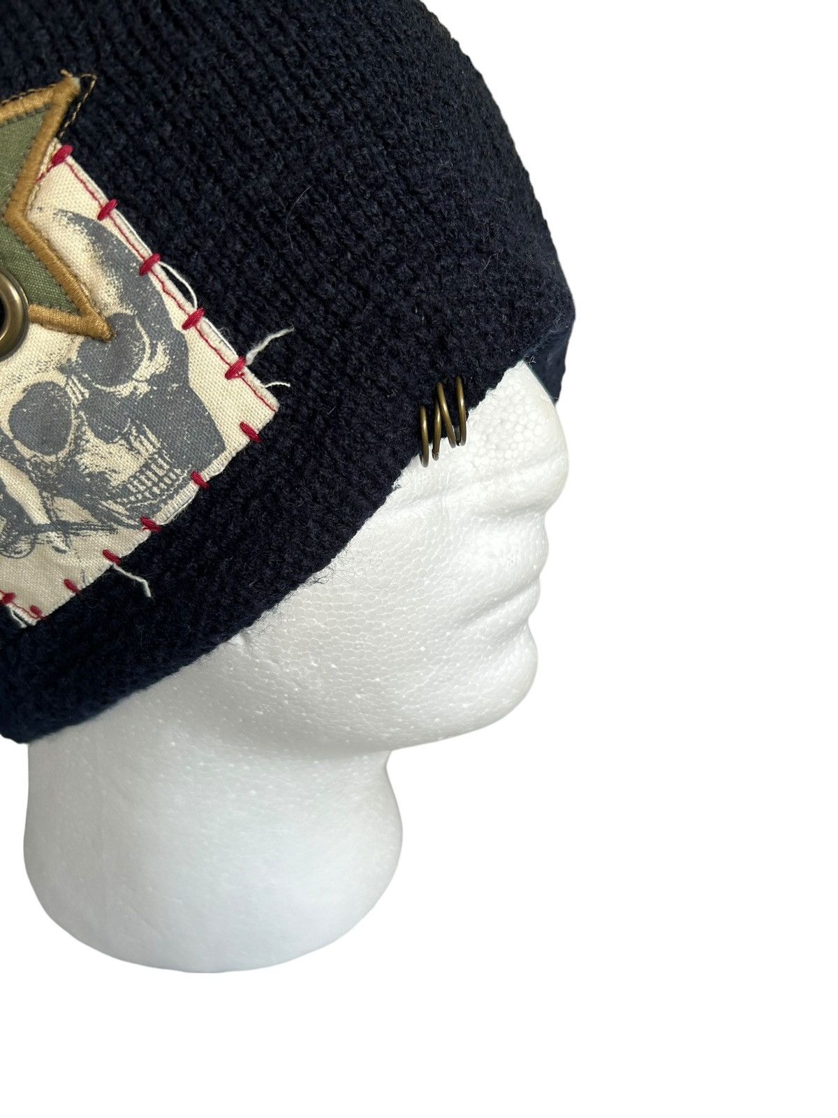 Japanese Brand Skull Punk Bondage Japanese Style Beanie Hats Rare ☠️☠️ Size ONE SIZE - 4 Thumbnail